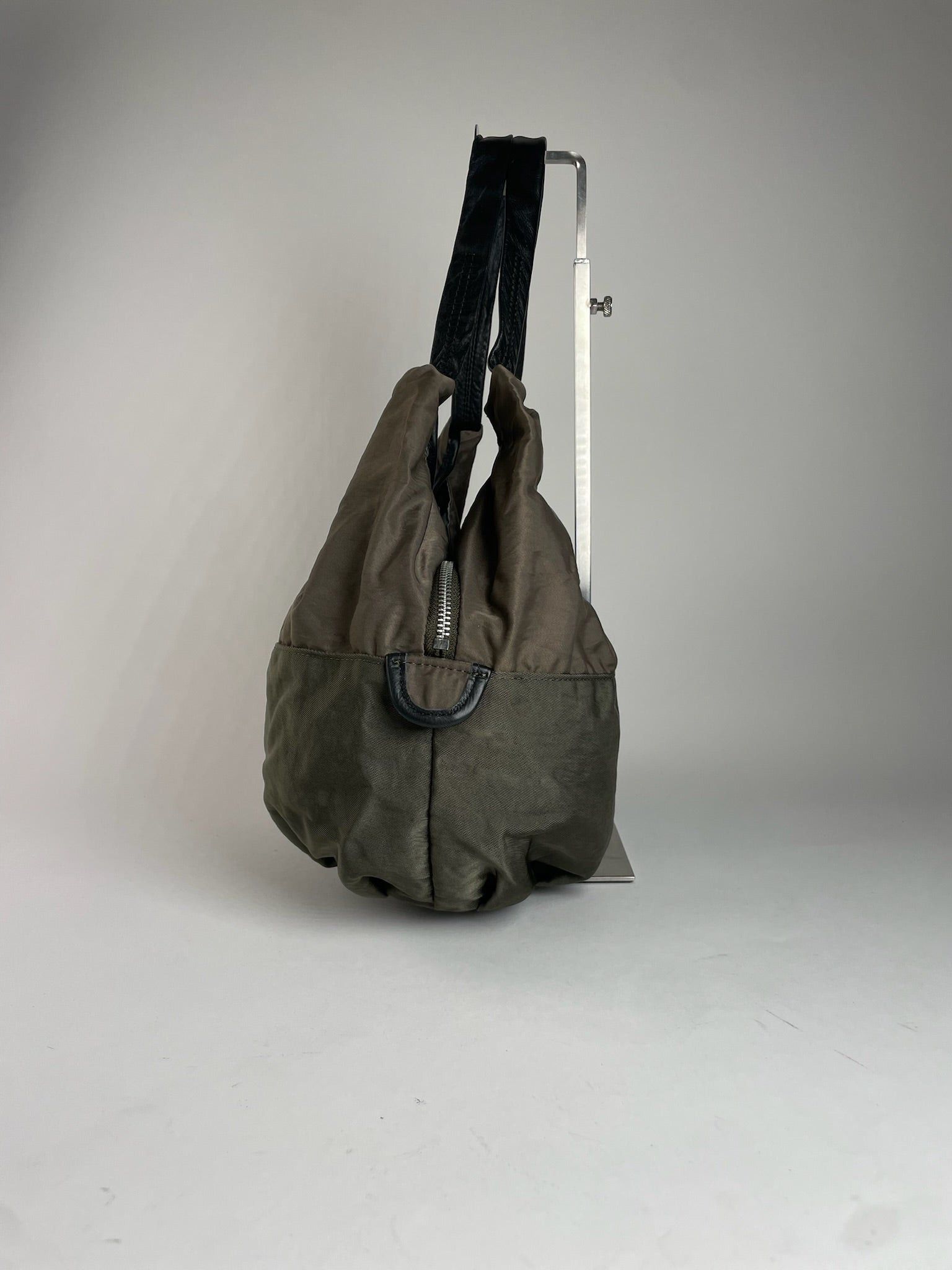 Yohji Yamamoto Vintage Y-Saccs Polyester Leather Handbag Brown Black Size ONE SIZE - 6 Thumbnail