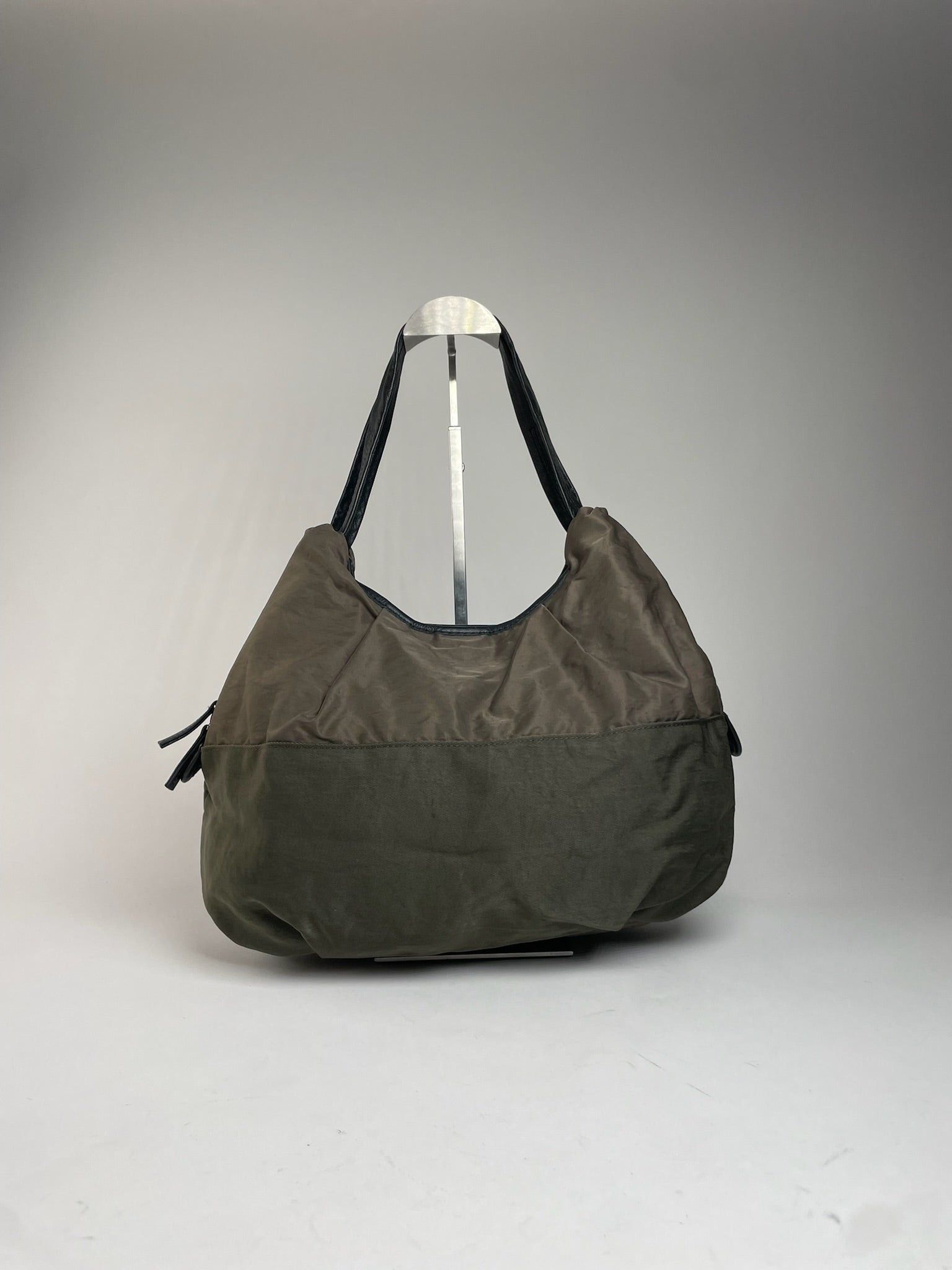 Yohji Yamamoto Vintage Y-Saccs Polyester Leather Handbag Brown Black Size ONE SIZE - 9 Thumbnail