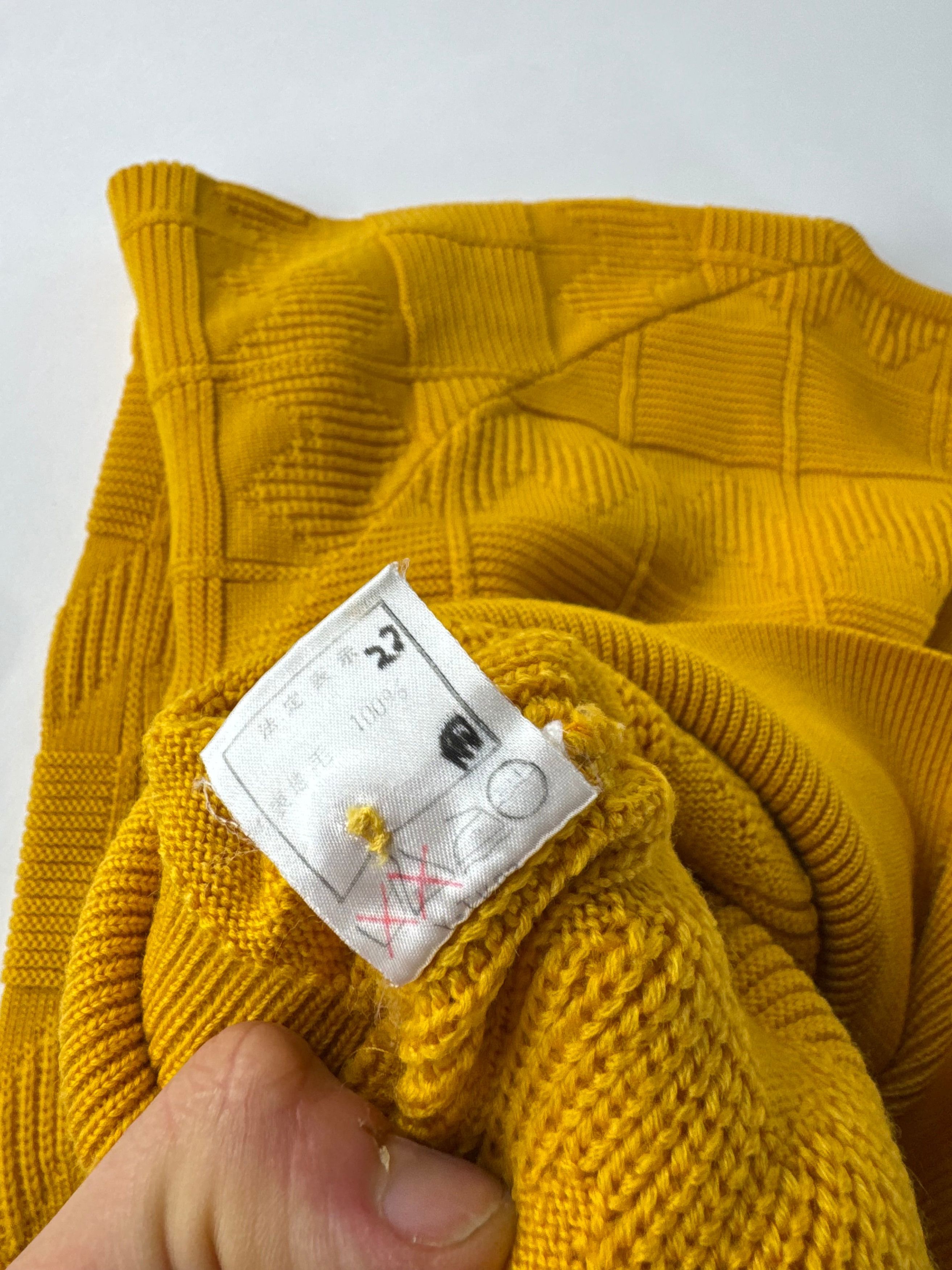 Dior Vintage V Neck Jumper Yellow M Size M / US 6-8 / IT 42-44 - 12 Thumbnail