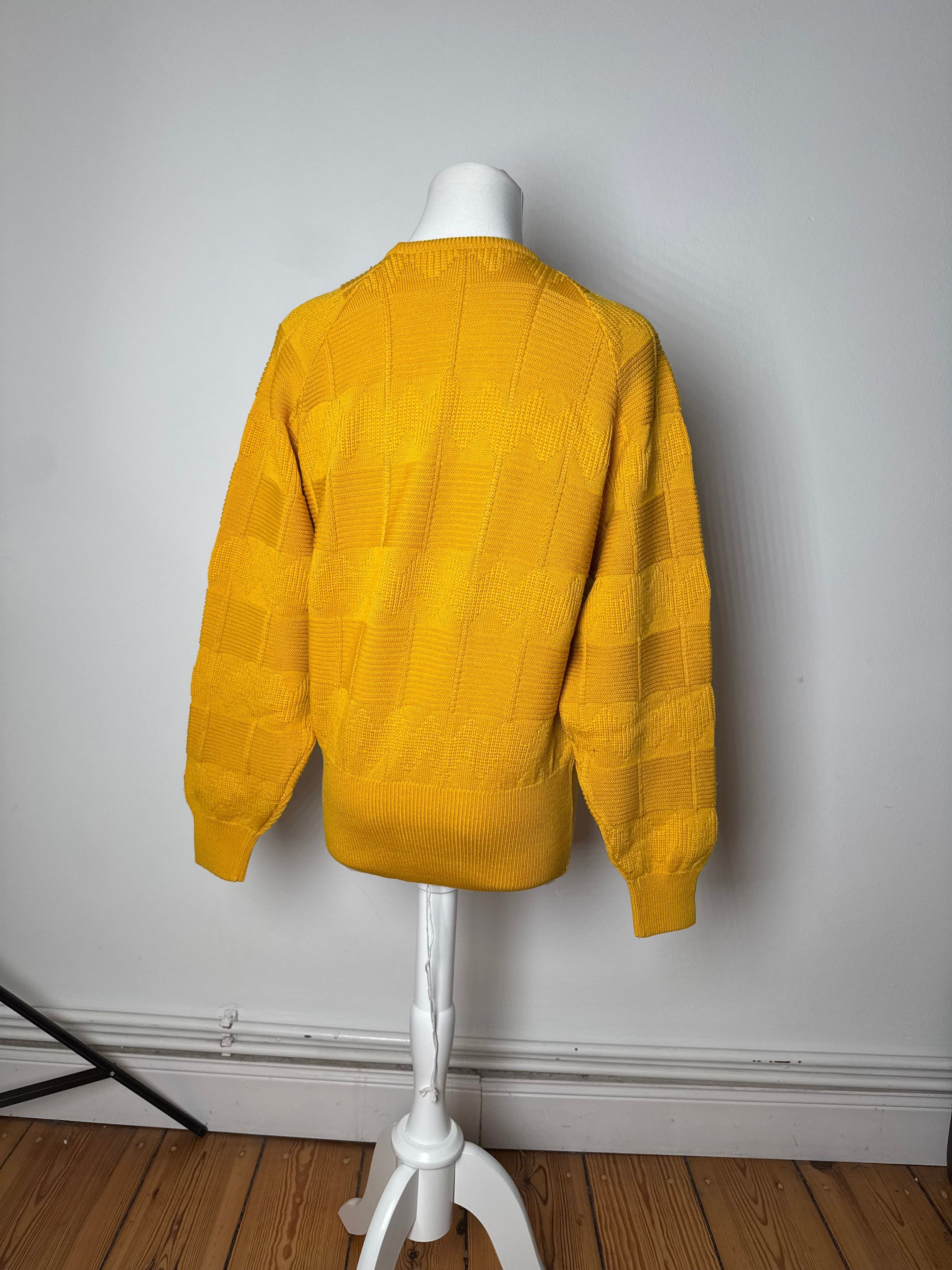 Dior Vintage V Neck Jumper Yellow M Size M / US 6-8 / IT 42-44 - 3 Thumbnail