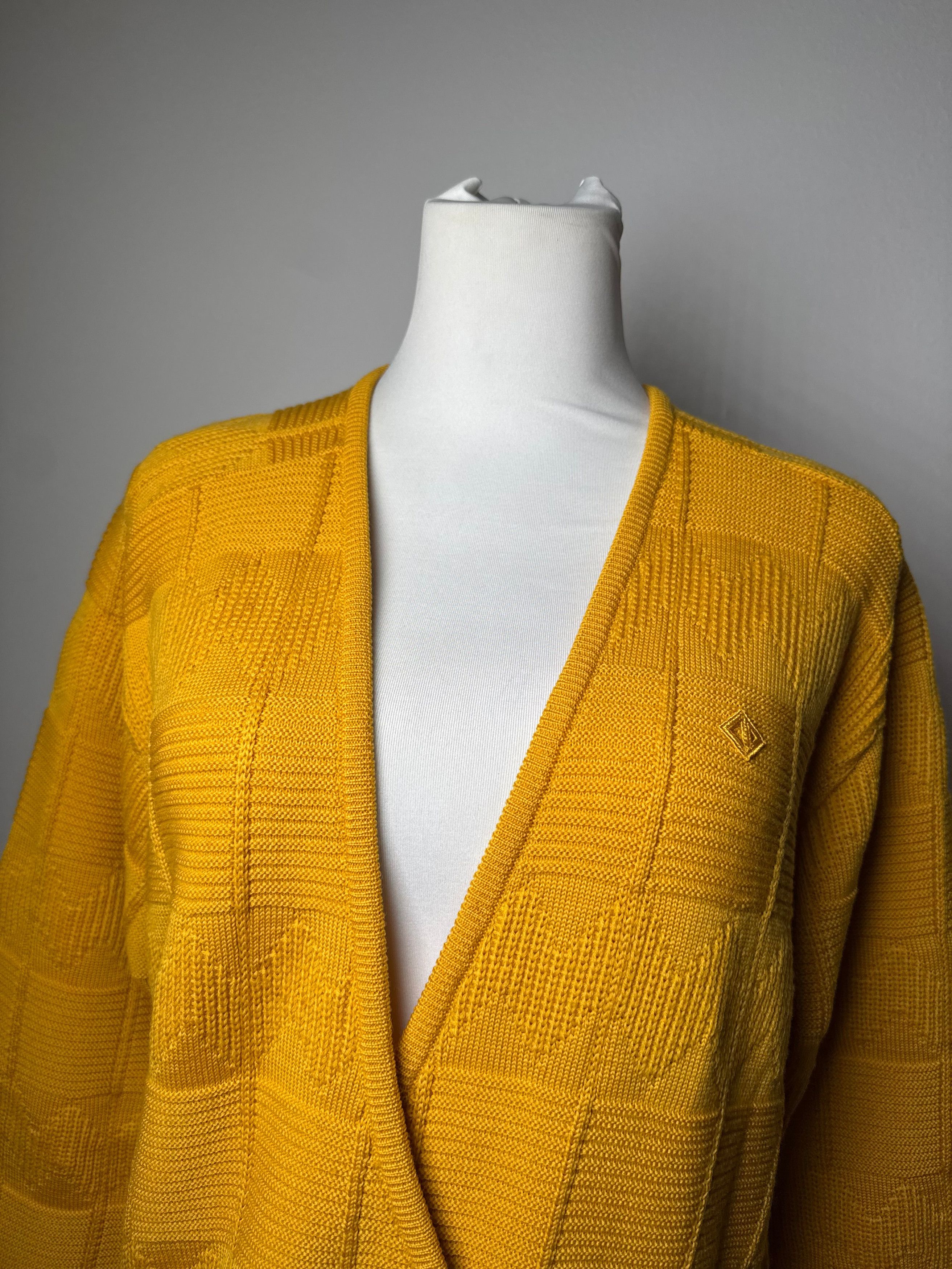 Dior Vintage V Neck Jumper Yellow M Size M / US 6-8 / IT 42-44 - 7 Thumbnail