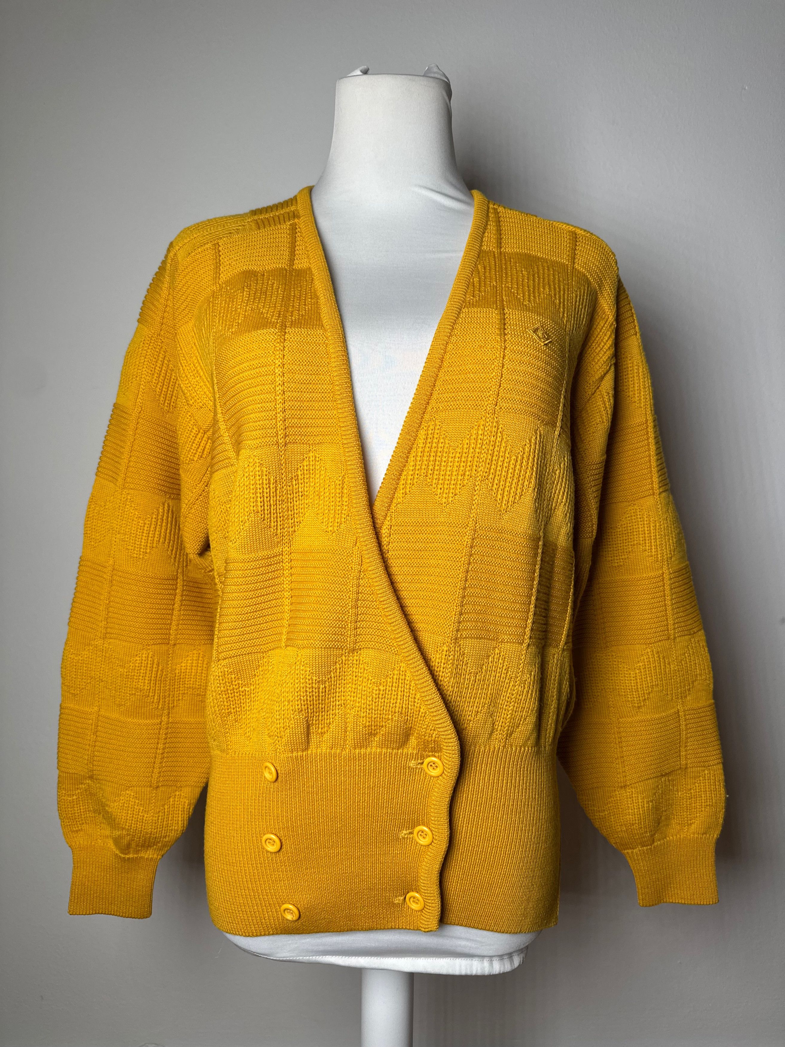 Dior Vintage V Neck Jumper Yellow M Size M / US 6-8 / IT 42-44 - 13 Thumbnail