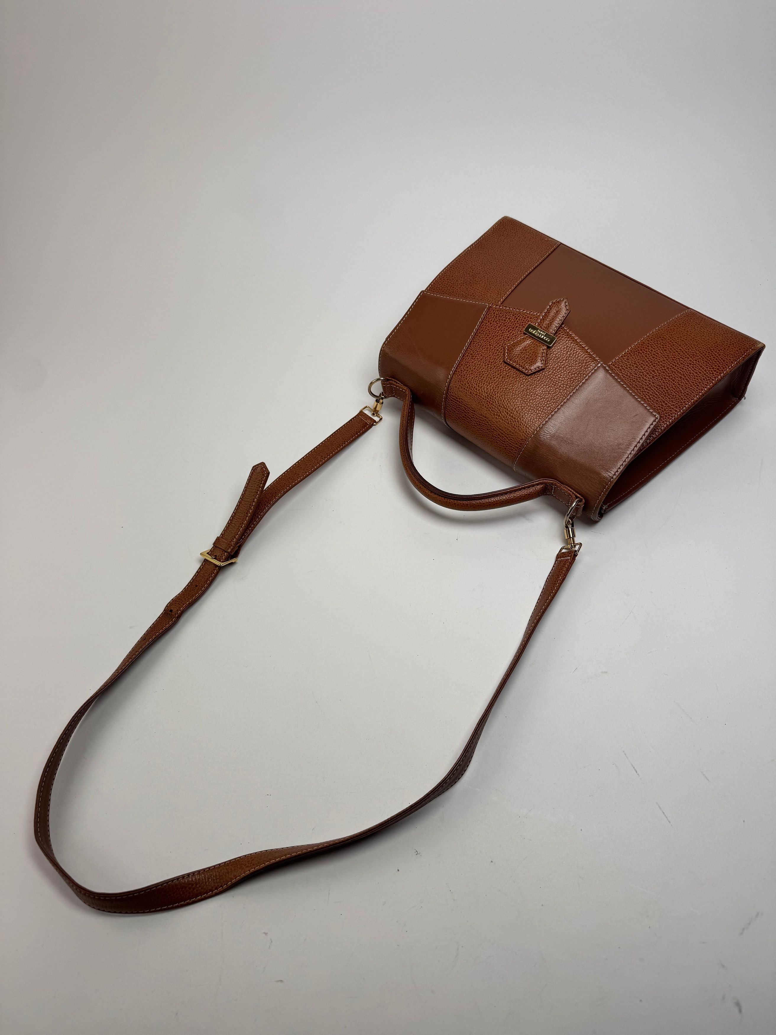 Courreges Vintage 2Way Handbag Brown Size ONE SIZE - 13 Thumbnail