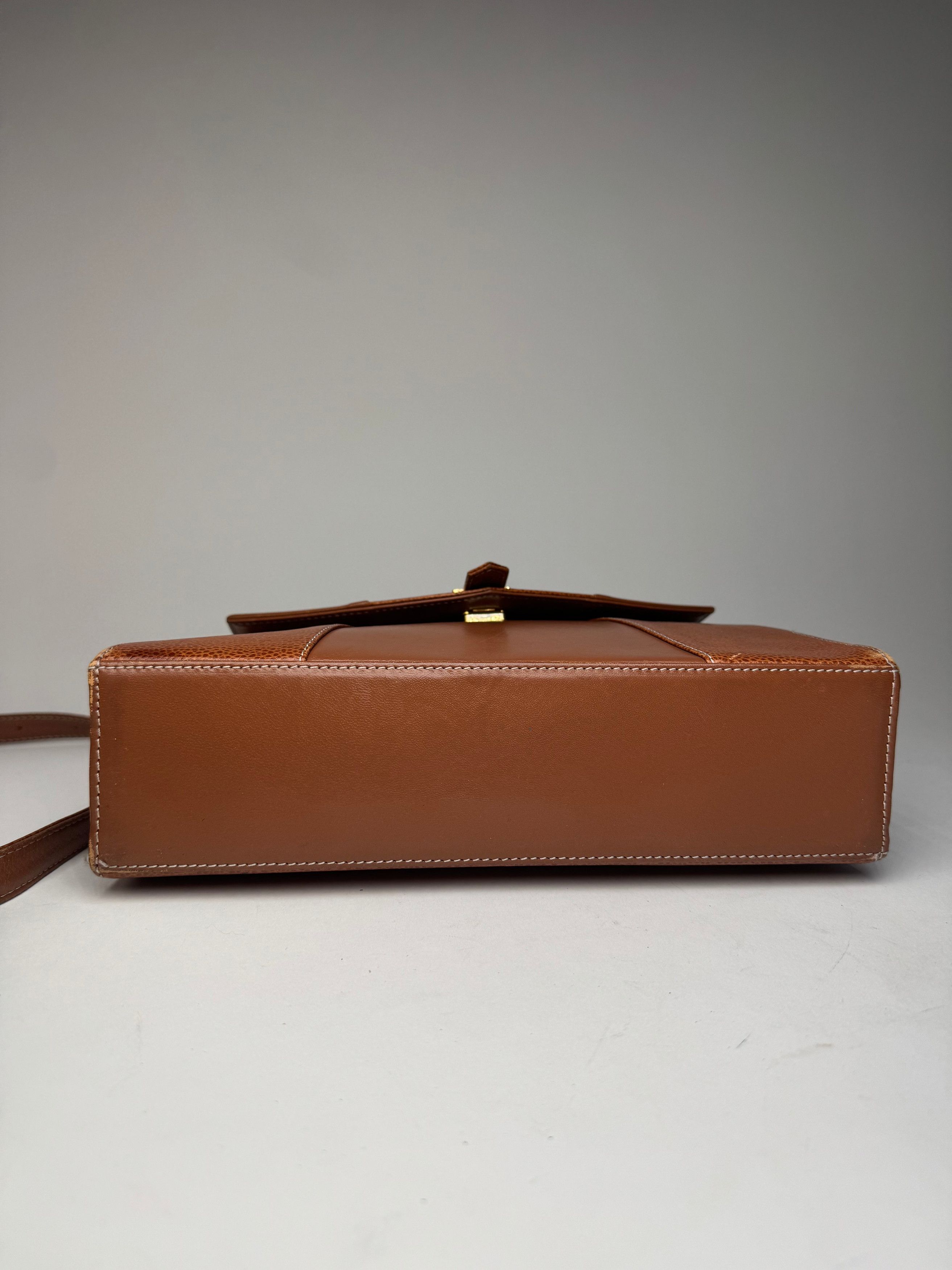 Courreges Vintage 2Way Handbag Brown Size ONE SIZE - 14 Thumbnail