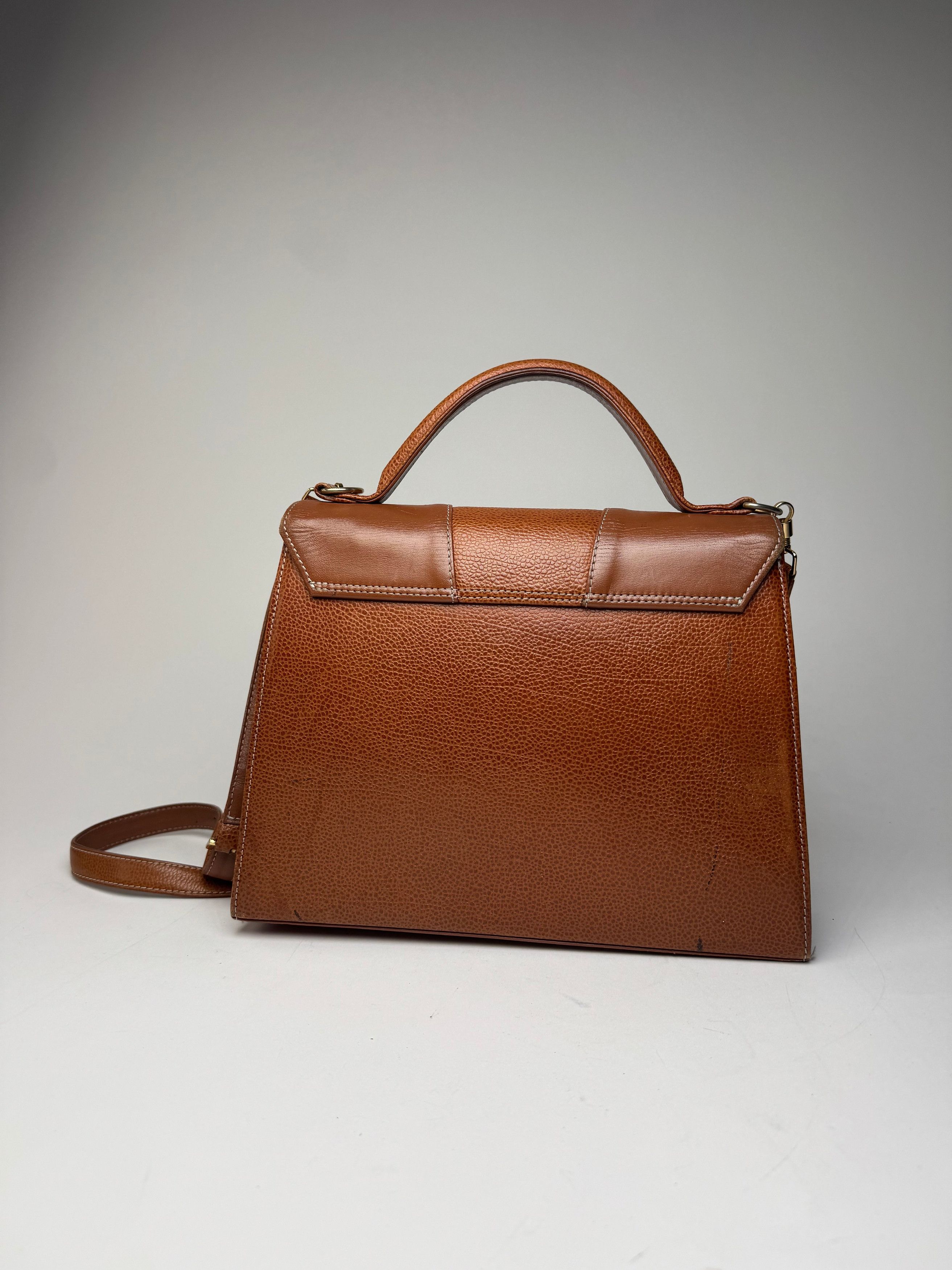 Courreges Vintage 2Way Handbag Brown Size ONE SIZE - 9 Thumbnail