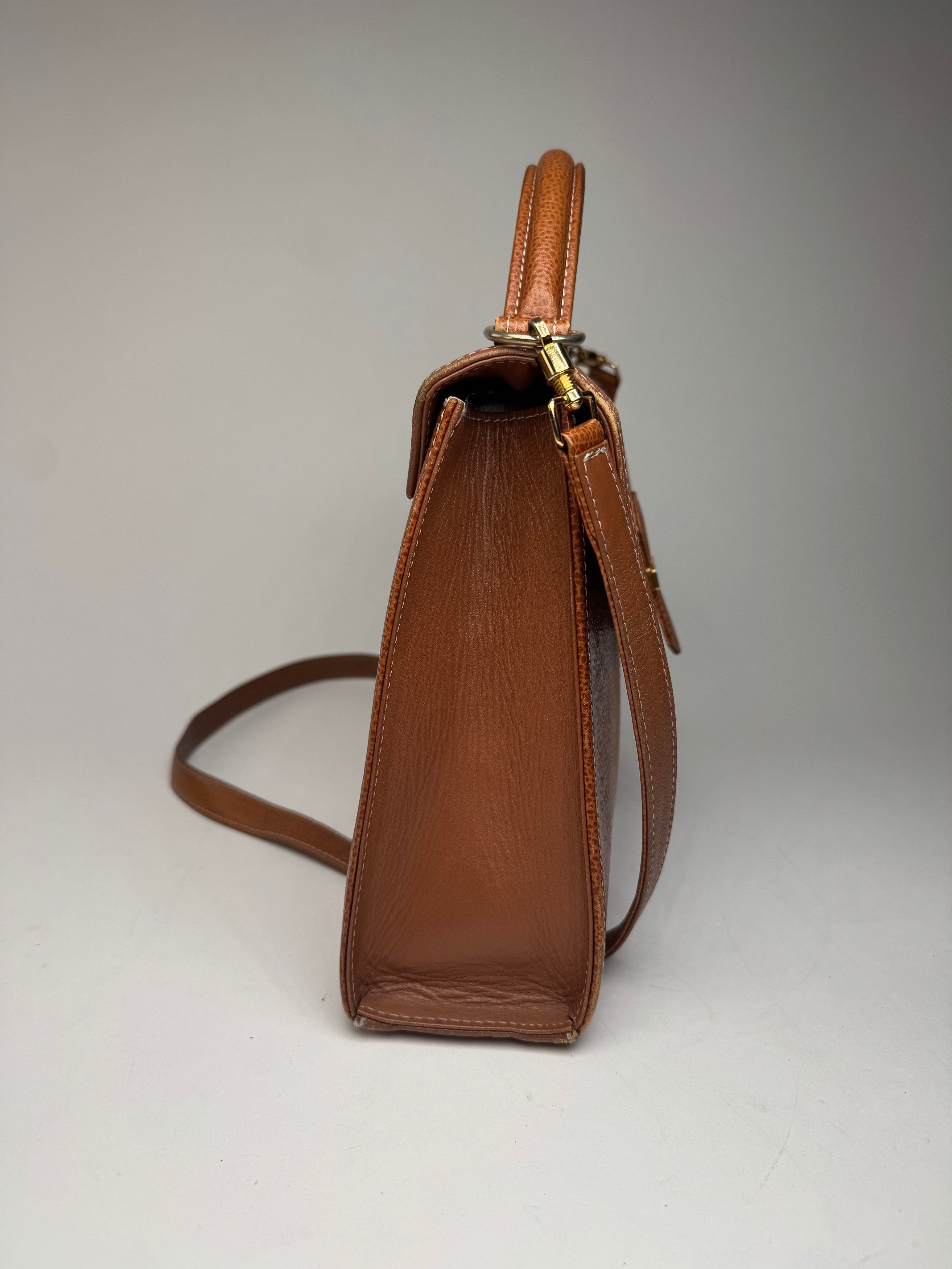 Courreges Vintage 2Way Handbag Brown Size ONE SIZE - 10 Thumbnail