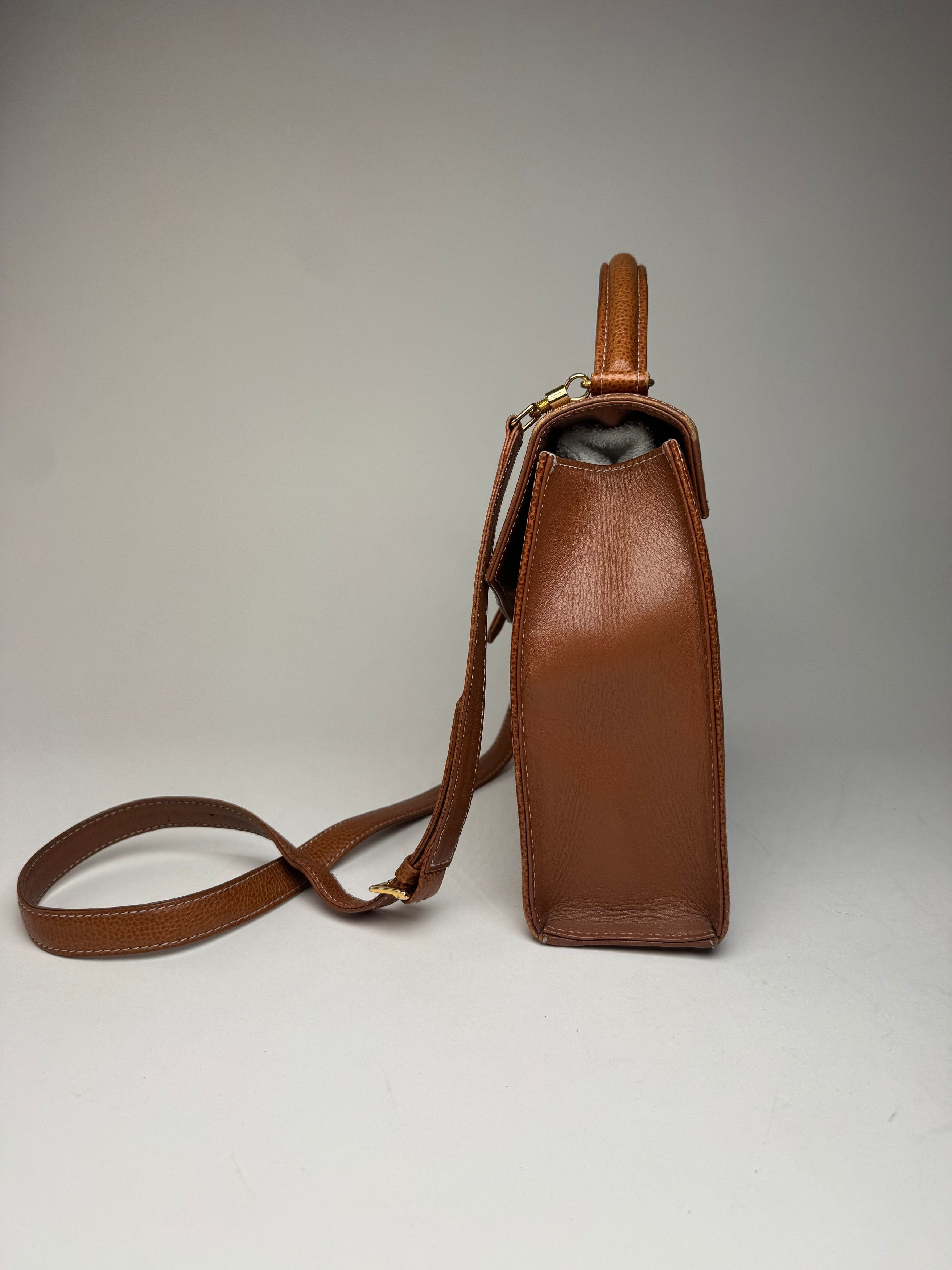 Courreges Vintage 2Way Handbag Brown Size ONE SIZE - 6 Thumbnail