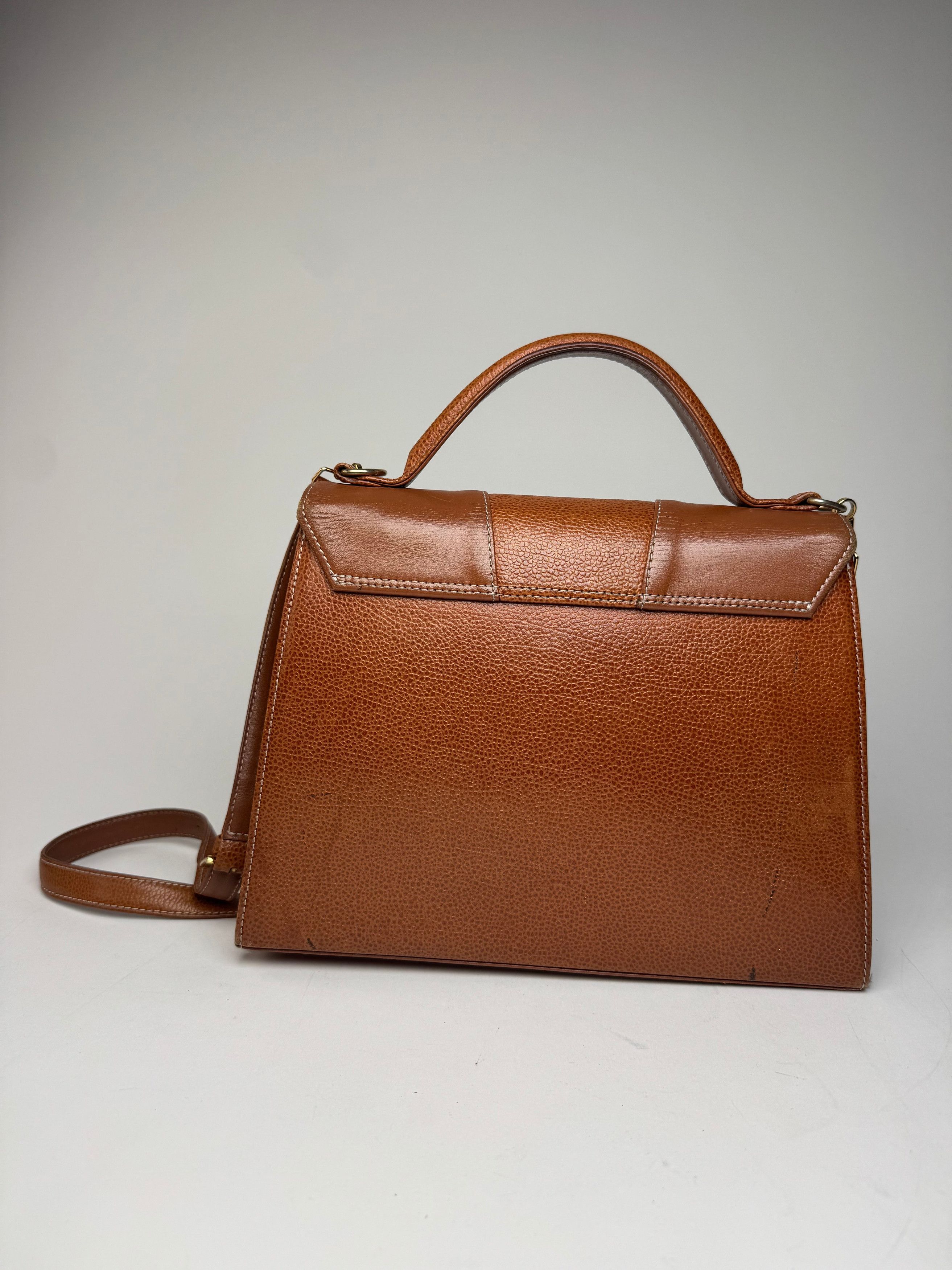 Courreges Vintage 2Way Handbag Brown Size ONE SIZE - 2 Thumbnail