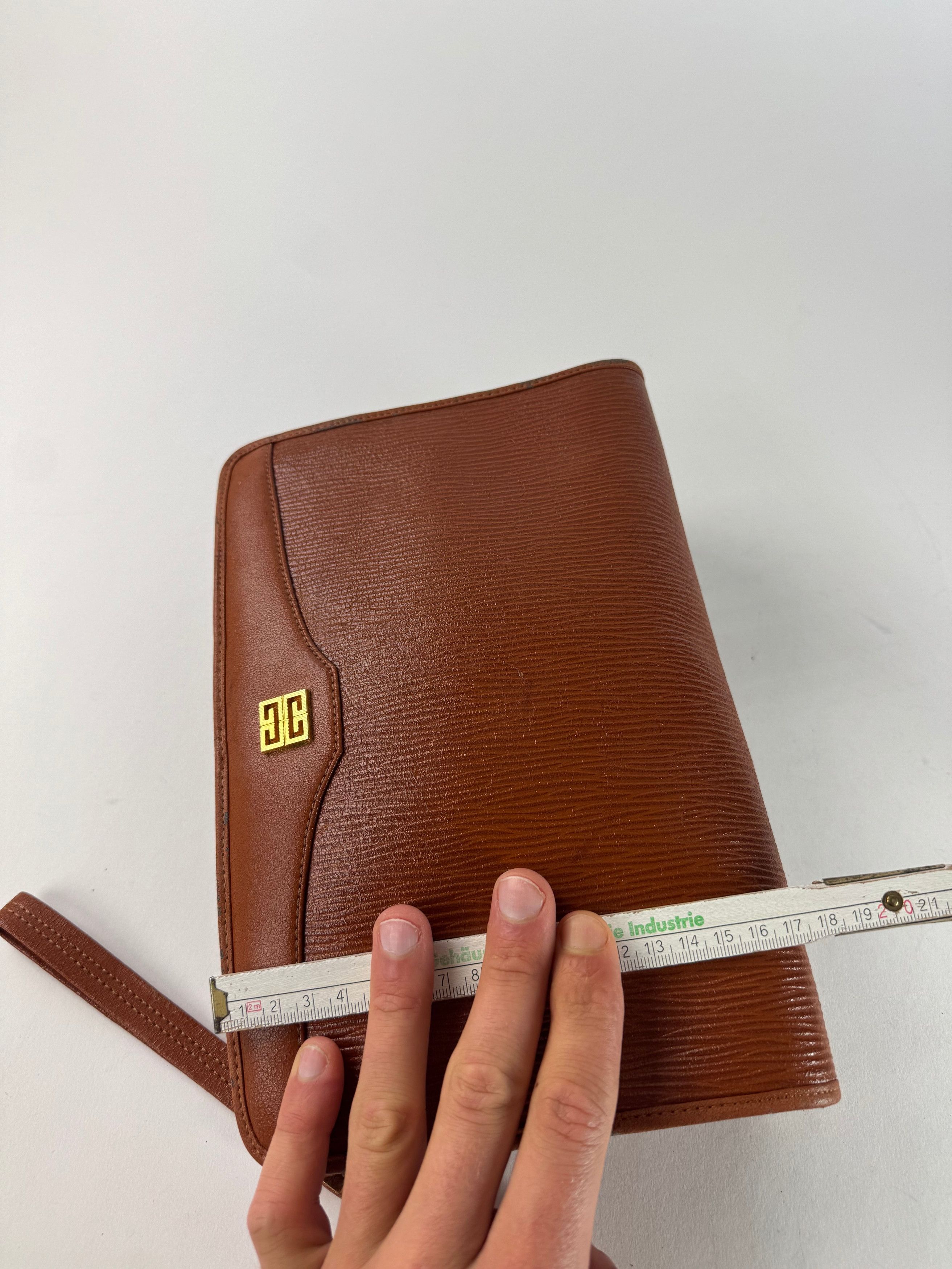 Givenchy Vintage Leather Clutch Brown Size ONE SIZE - 12 Thumbnail