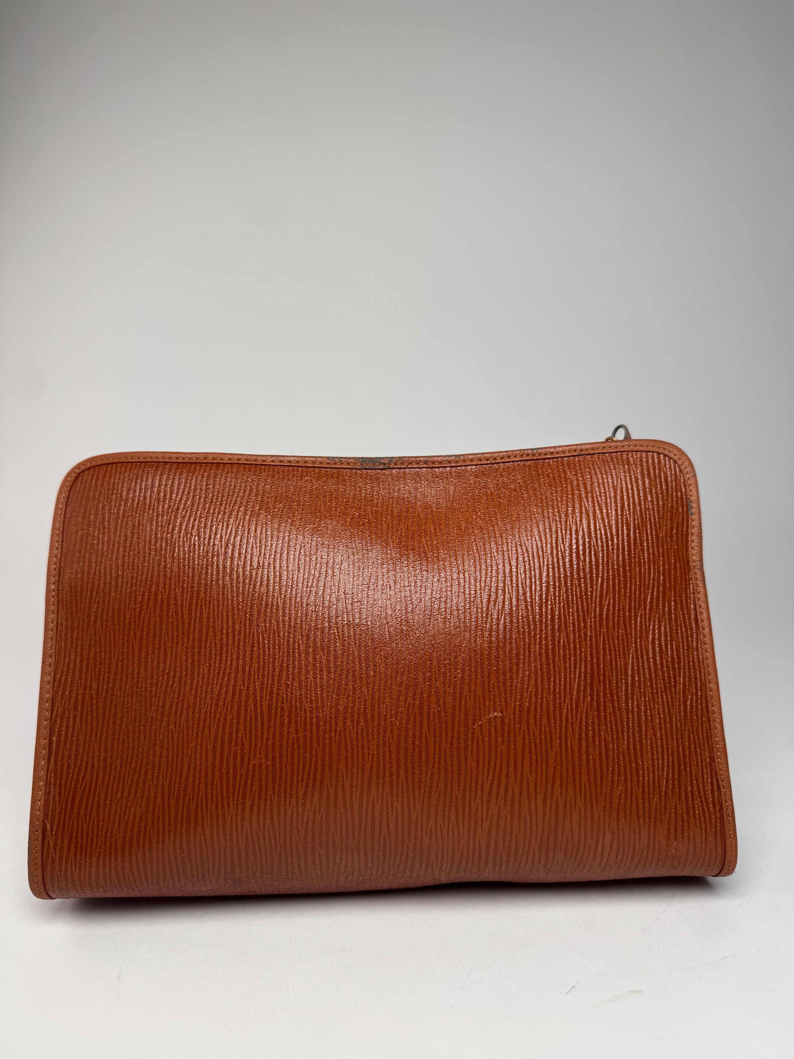 Givenchy Vintage Leather Clutch Brown Size ONE SIZE - 2 Thumbnail