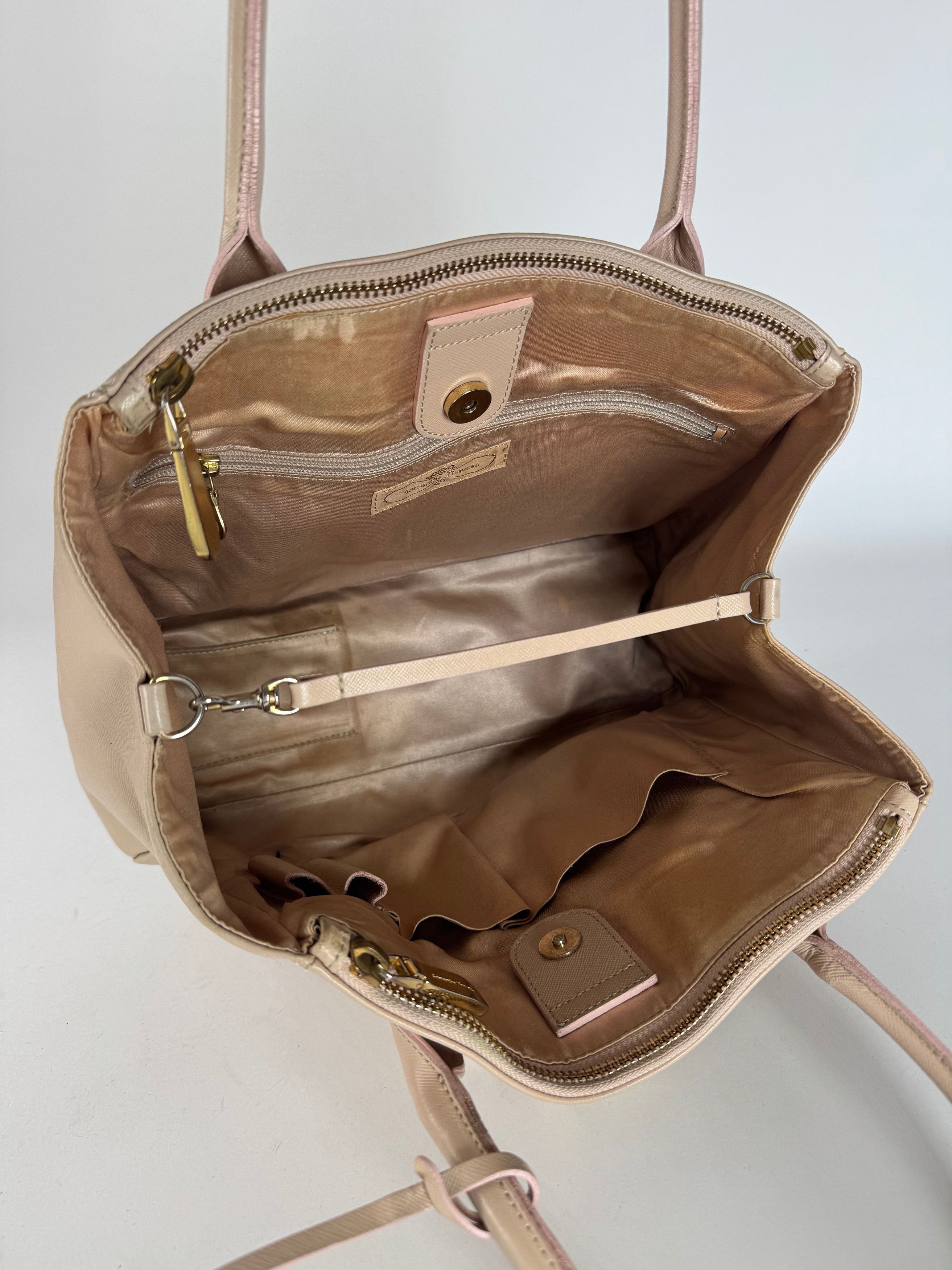 Other Vintage Samantha Thavas Leather Handbag Pink Size ONE SIZE - 3 Thumbnail