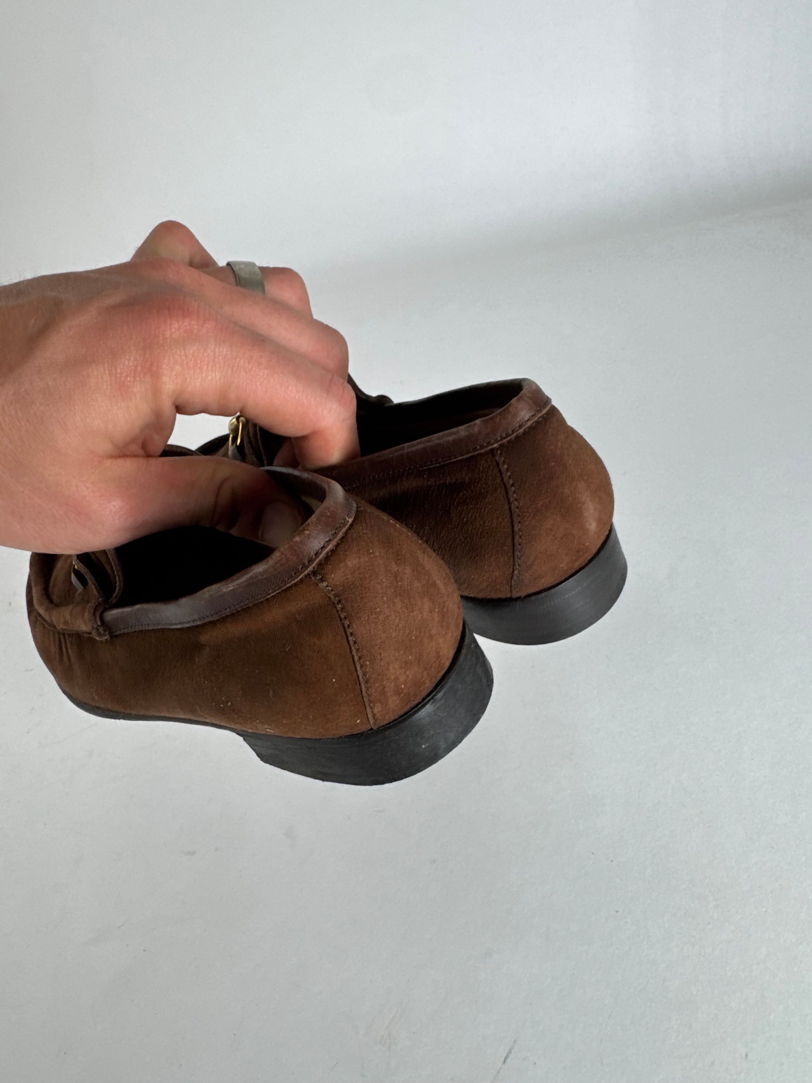 Gucci Vintage Horsebit Suede Loafer Brown EU35,5 Size US 4.5 / IT 34.5 - 8 Thumbnail