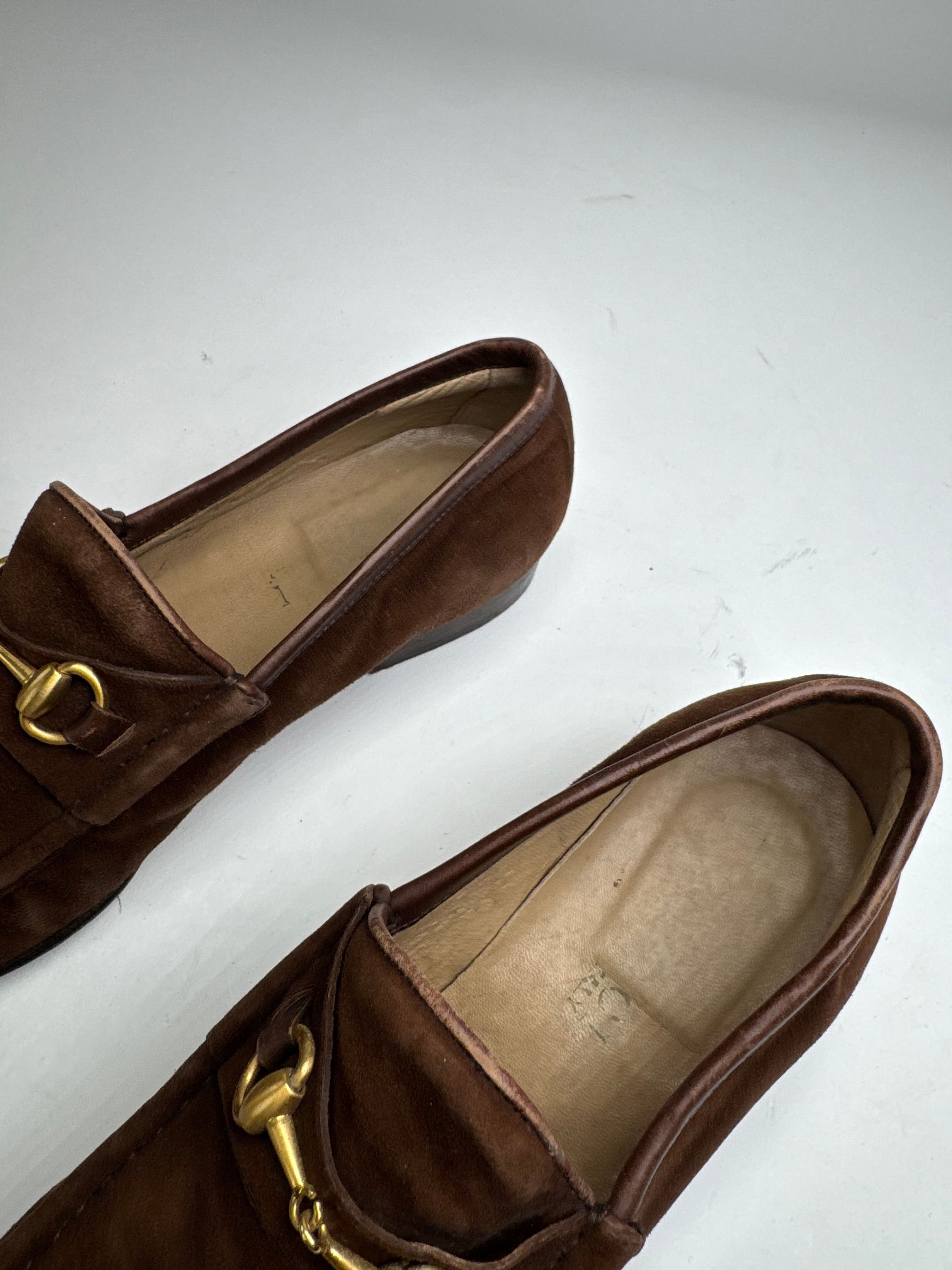 Gucci Vintage Horsebit Suede Loafer Brown EU35,5 Size US 4.5 / IT 34.5 - 7 Thumbnail