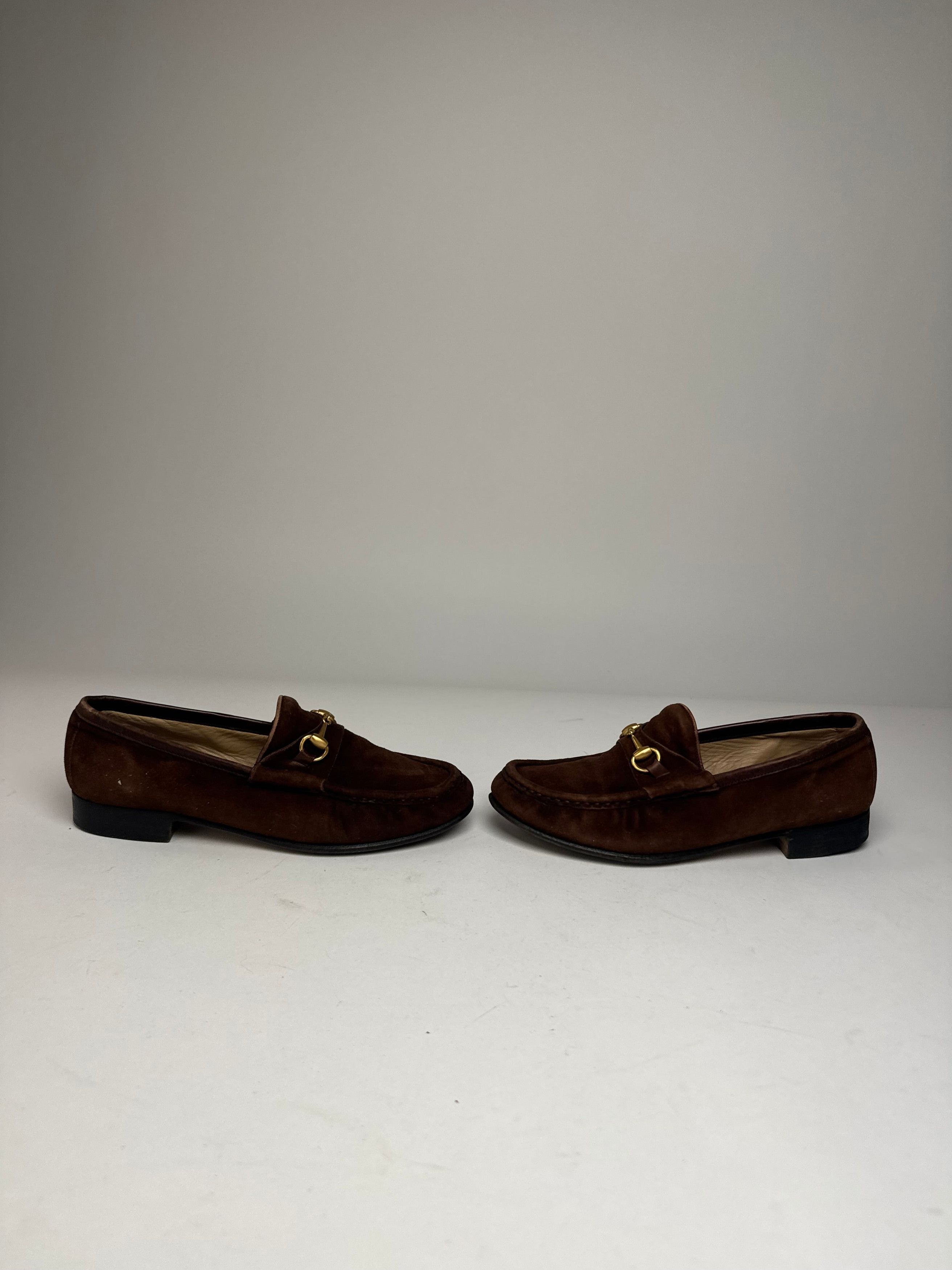 Gucci Vintage Horsebit Suede Loafer Brown EU35,5 Size US 4.5 / IT 34.5 - 12 Thumbnail