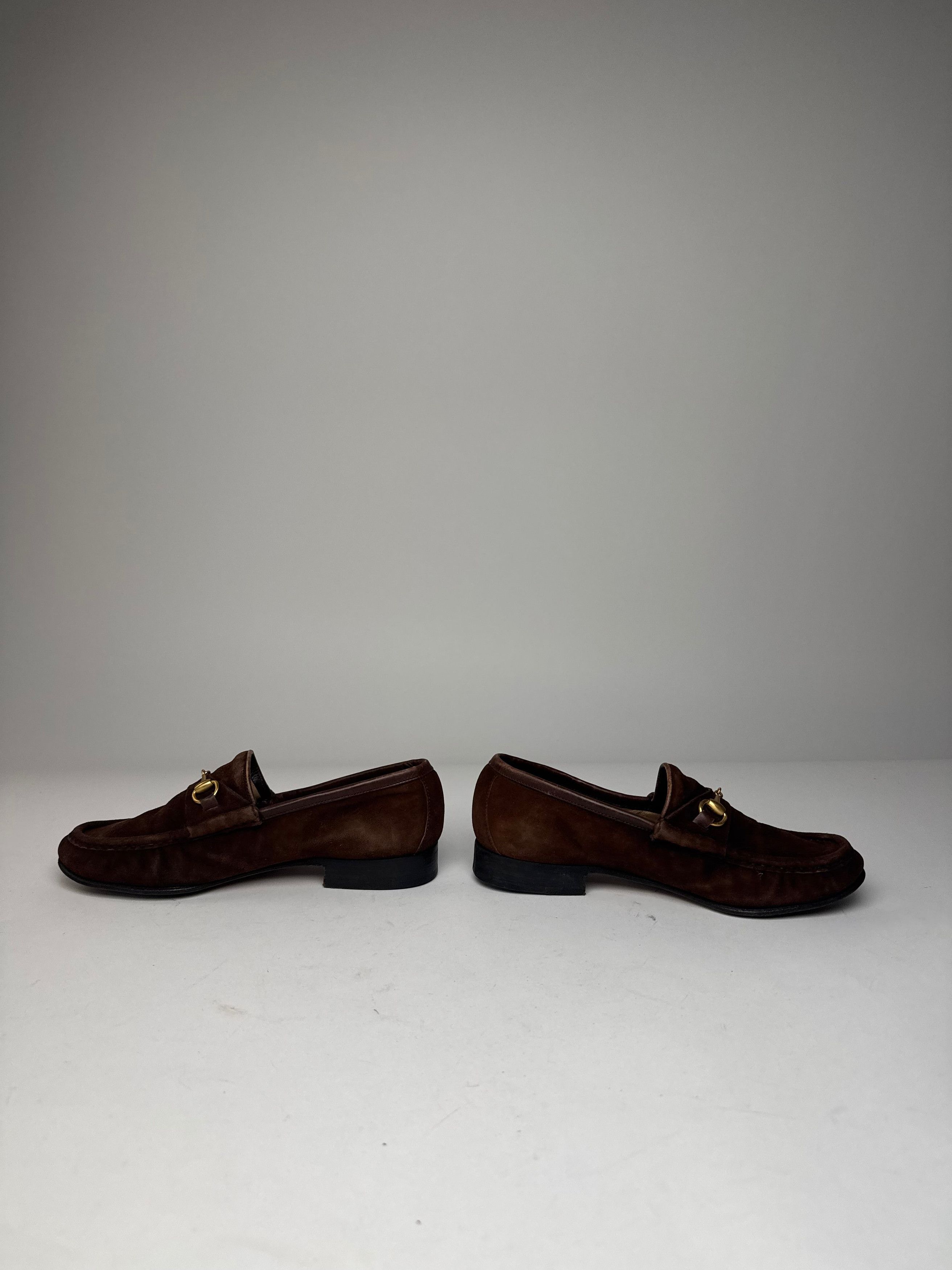 Gucci Vintage Horsebit Suede Loafer Brown EU35,5 Size US 4.5 / IT 34.5 - 11 Thumbnail