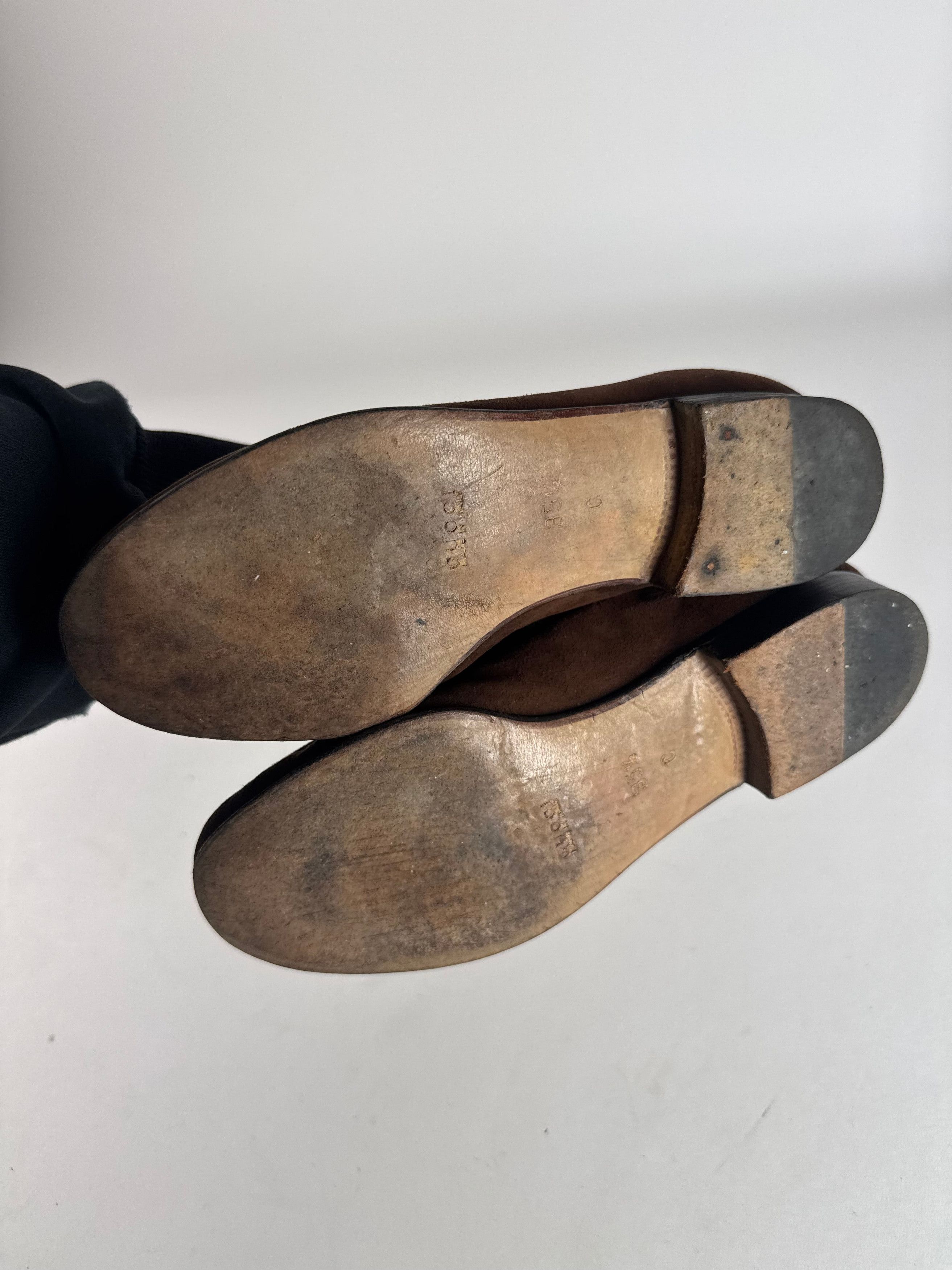 Gucci Vintage Horsebit Suede Loafer Brown EU35,5 Size US 4.5 / IT 34.5 - 10 Thumbnail