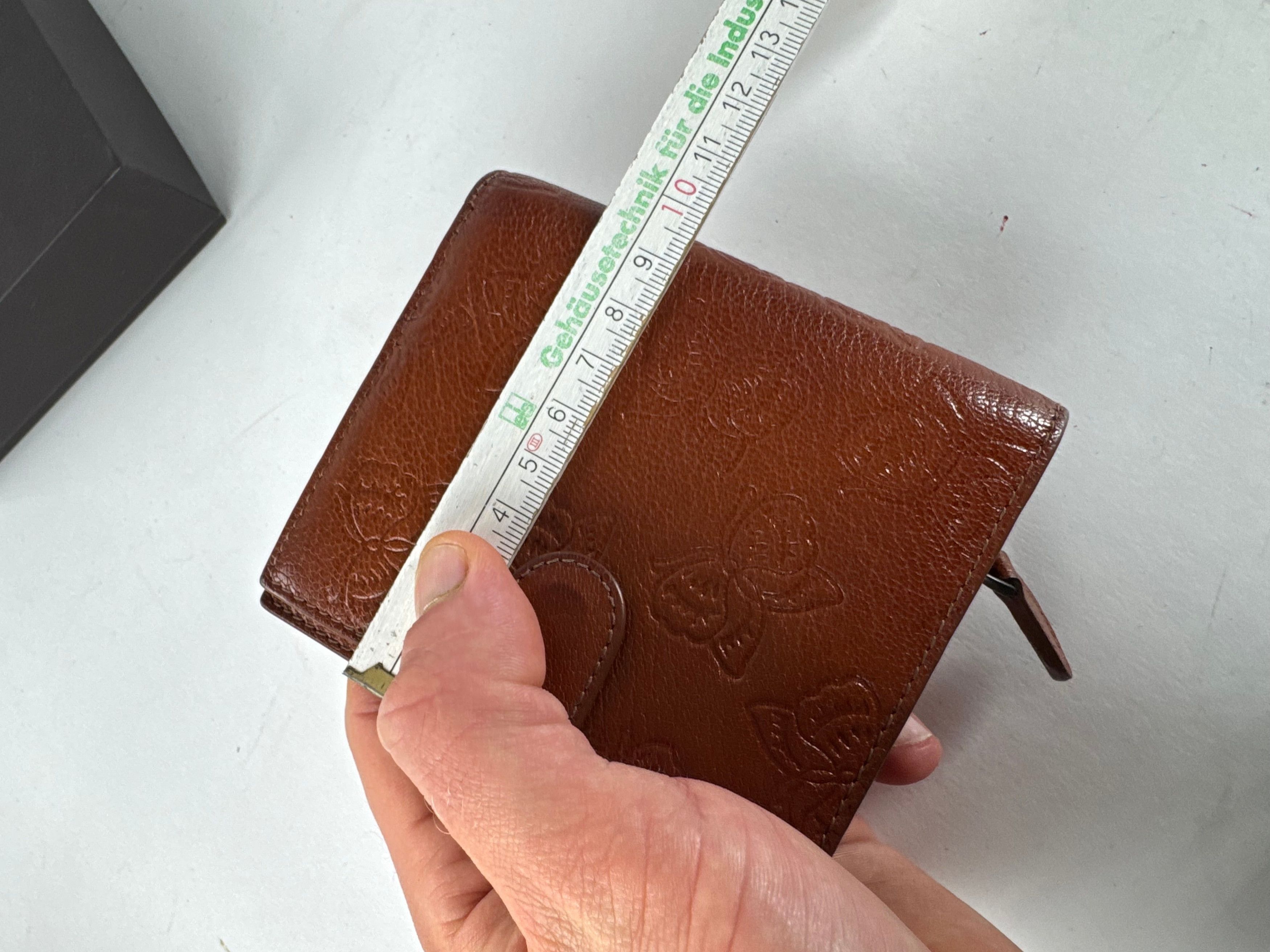 Bottega Veneta Vintage Butterfly Monogram Leather Wallet Brown Size ONE SIZE - 12 Thumbnail