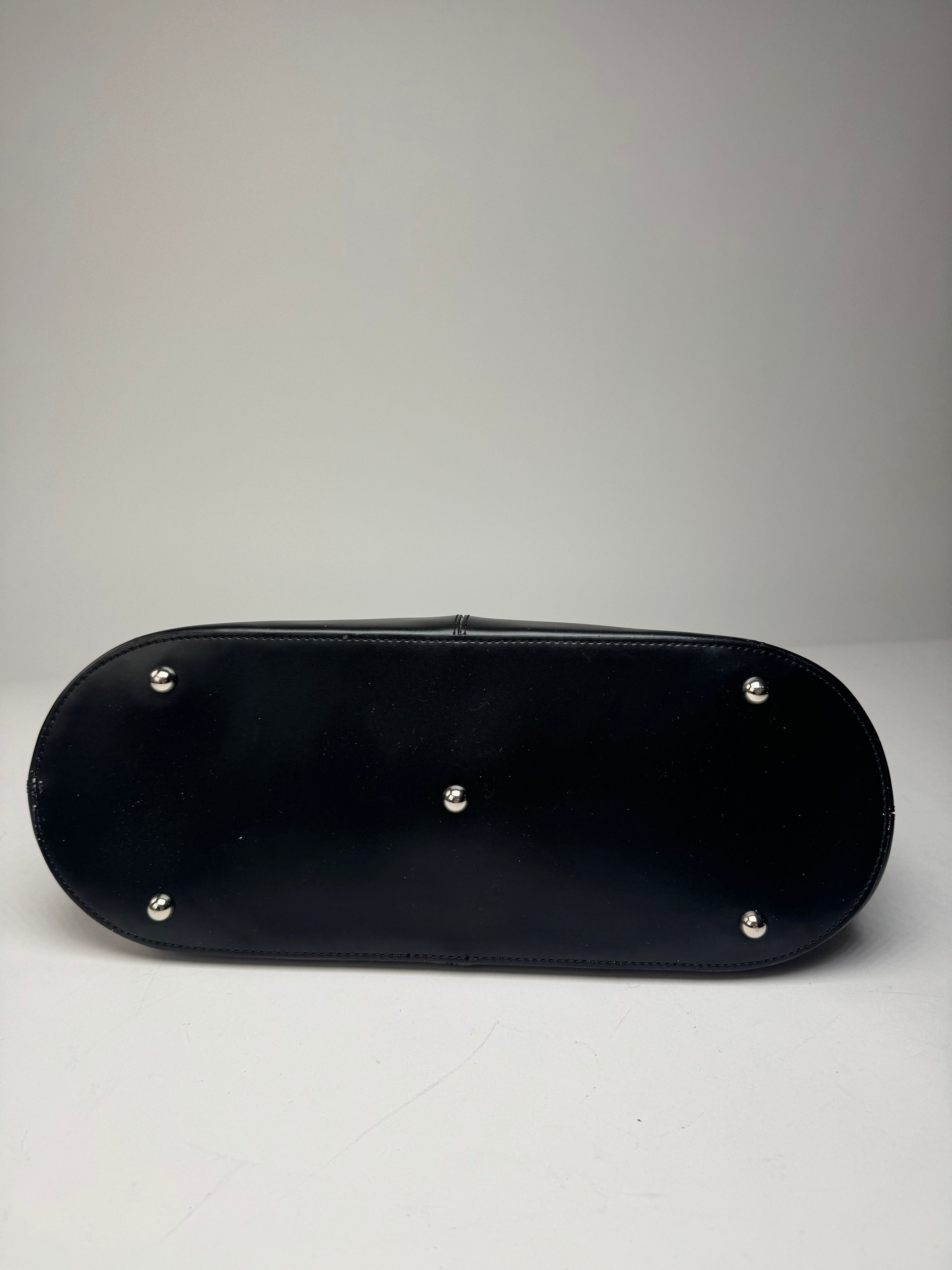 Courreges Vintage Leather Handbag Black Size ONE SIZE - 13 Thumbnail