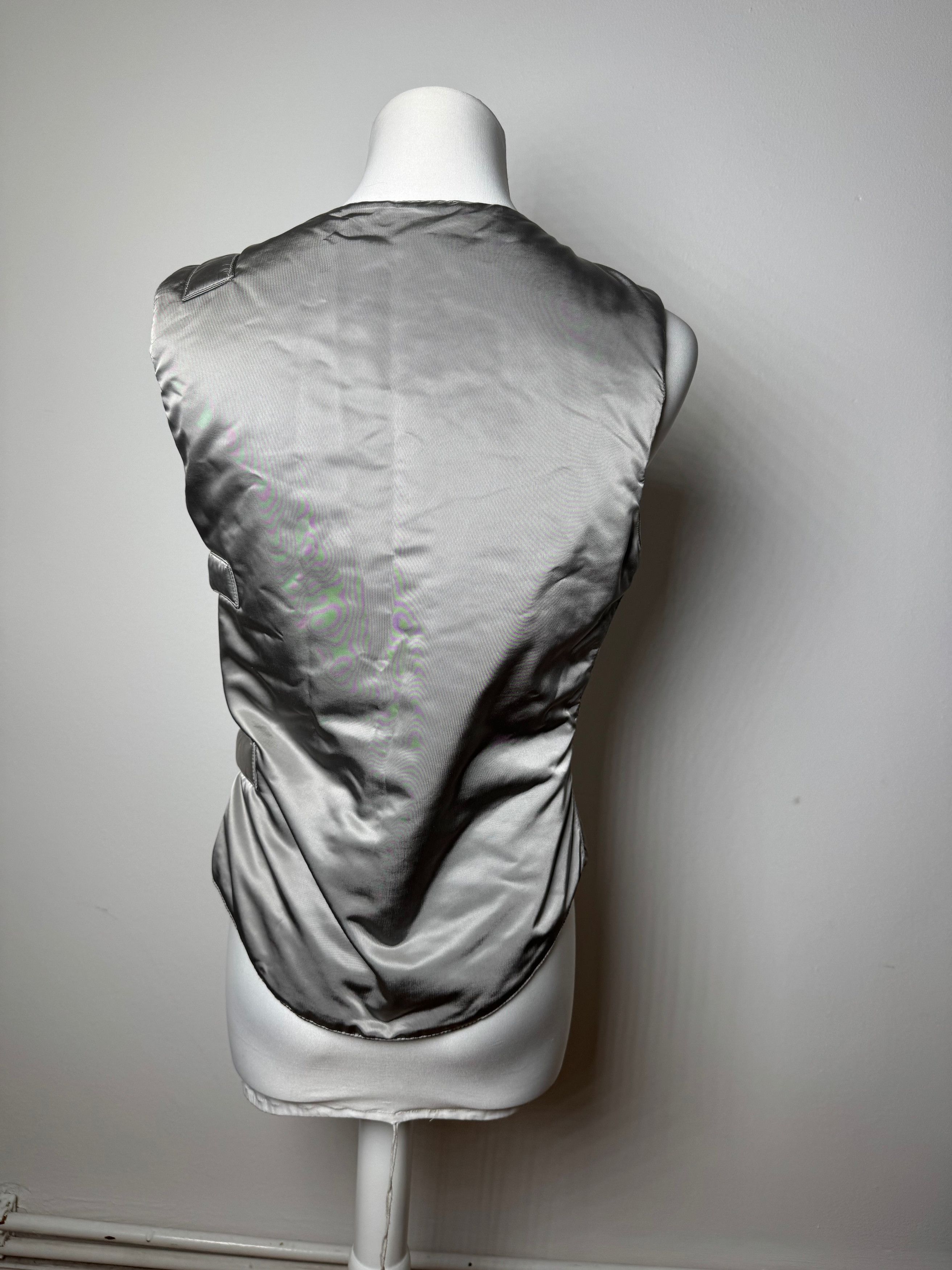 Fendi Vintage Roma Vest Silver 36/S Size S / US 4 / IT 40 - 15 Thumbnail