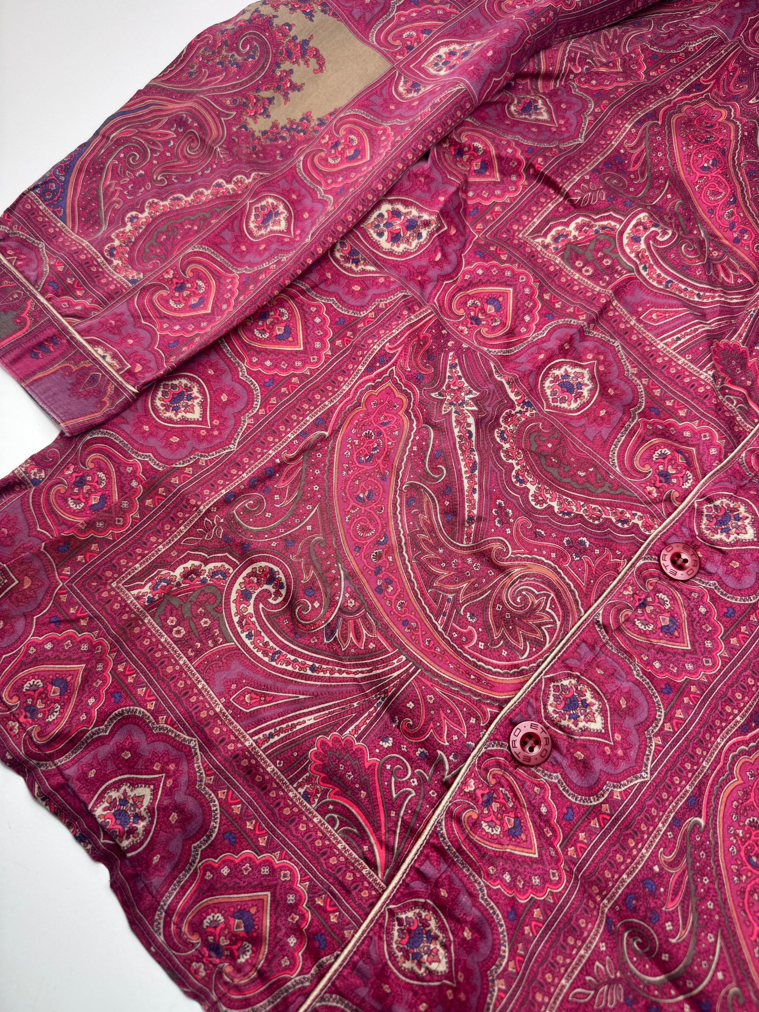 Etro Vintage Paisley Monogram Twin Set Purple L Size L / US 10 / IT 46 - 11 Thumbnail