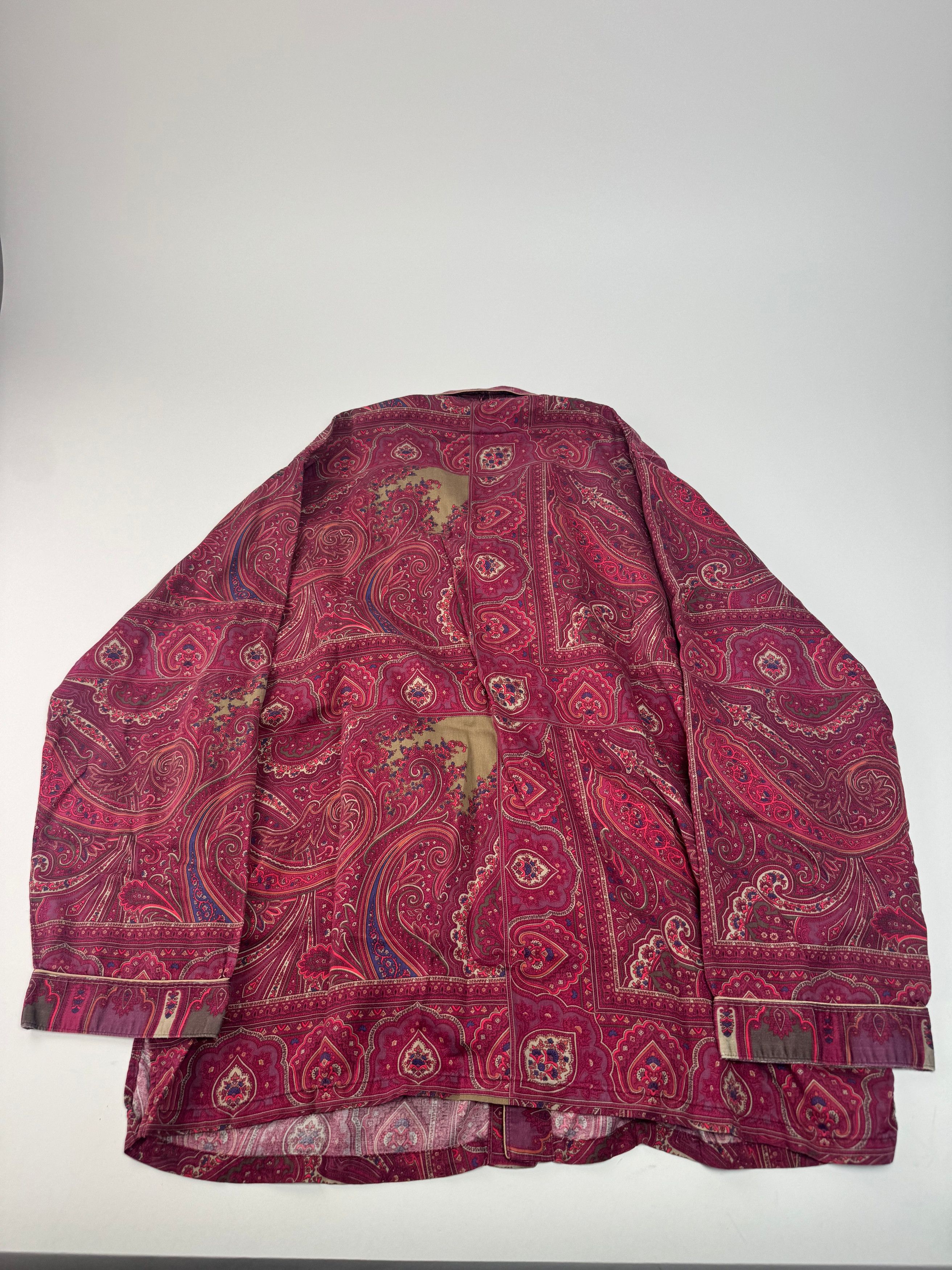 Etro Vintage Paisley Monogram Twin Set Purple L Size L / US 10 / IT 46 - 14 Thumbnail