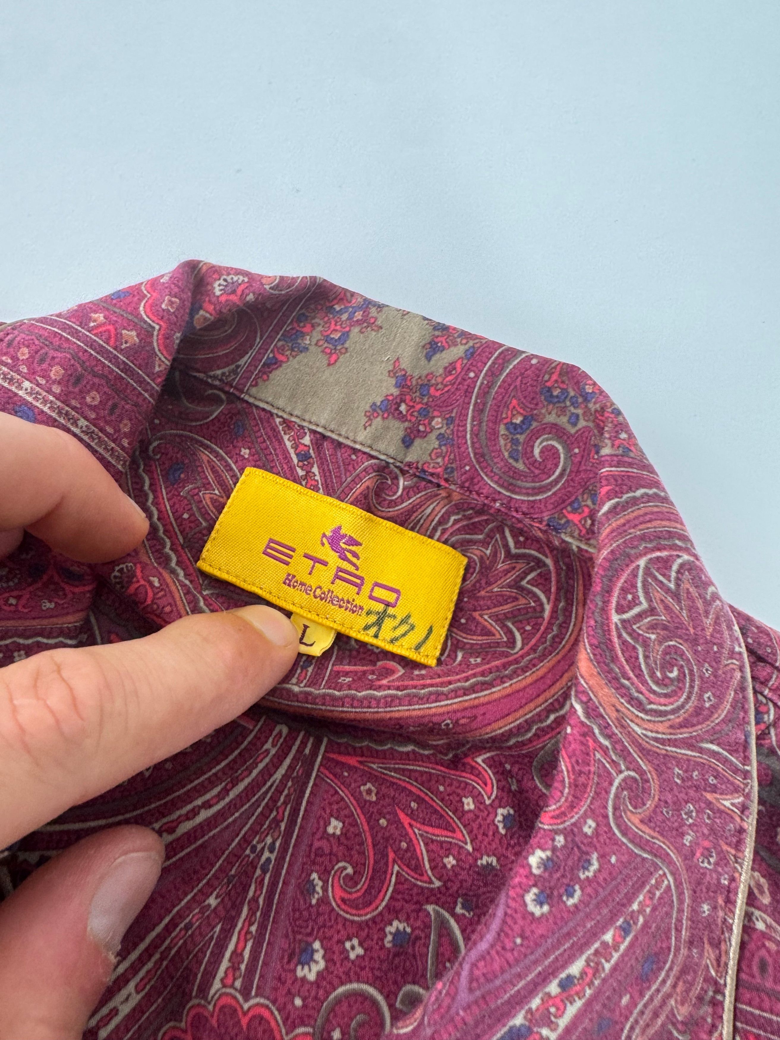 Etro Vintage Paisley Monogram Twin Set Purple L Size L / US 10 / IT 46 - 12 Thumbnail