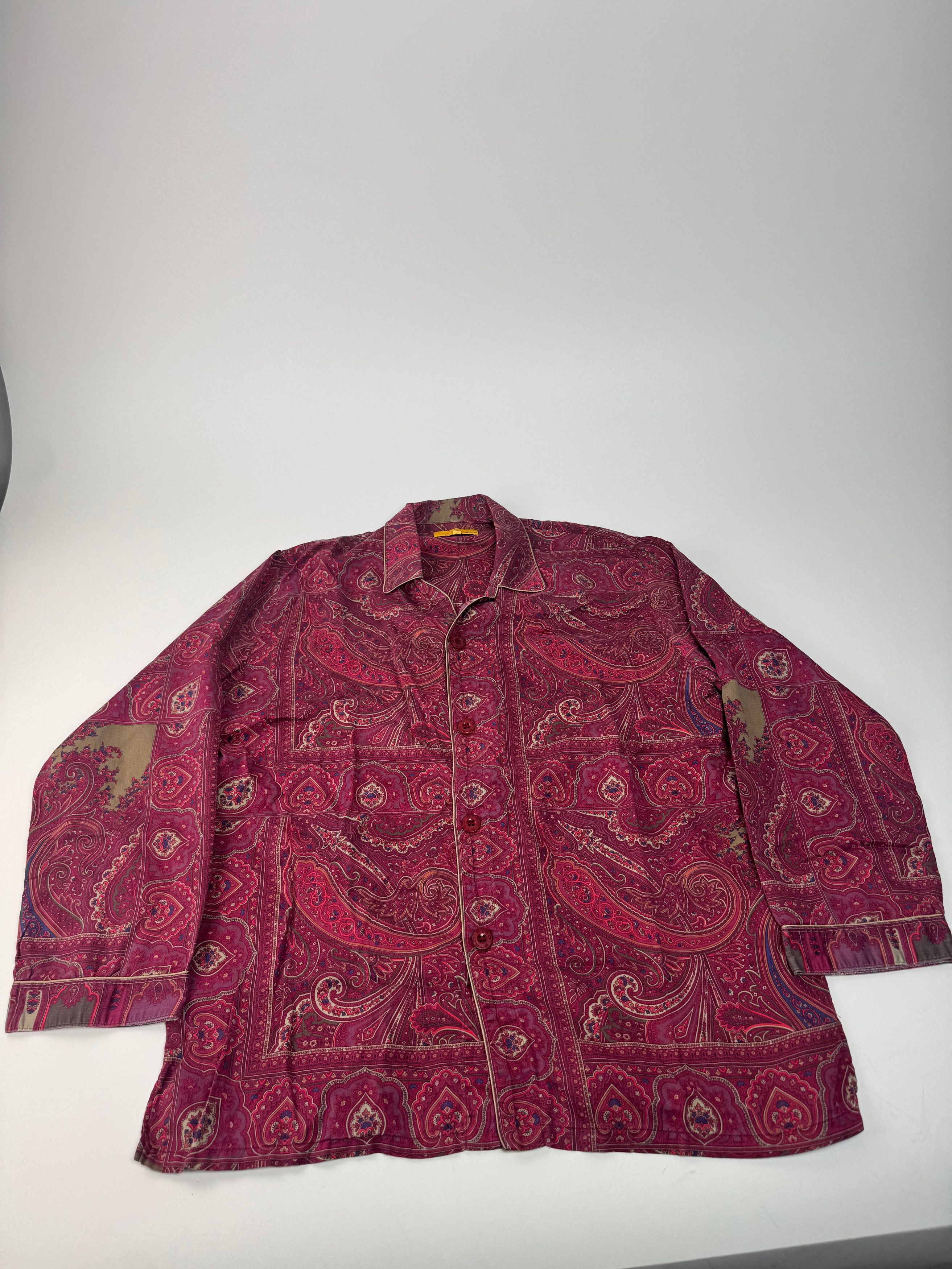 Etro Vintage Paisley Monogram Twin Set Purple L Size L / US 10 / IT 46 - 9 Thumbnail