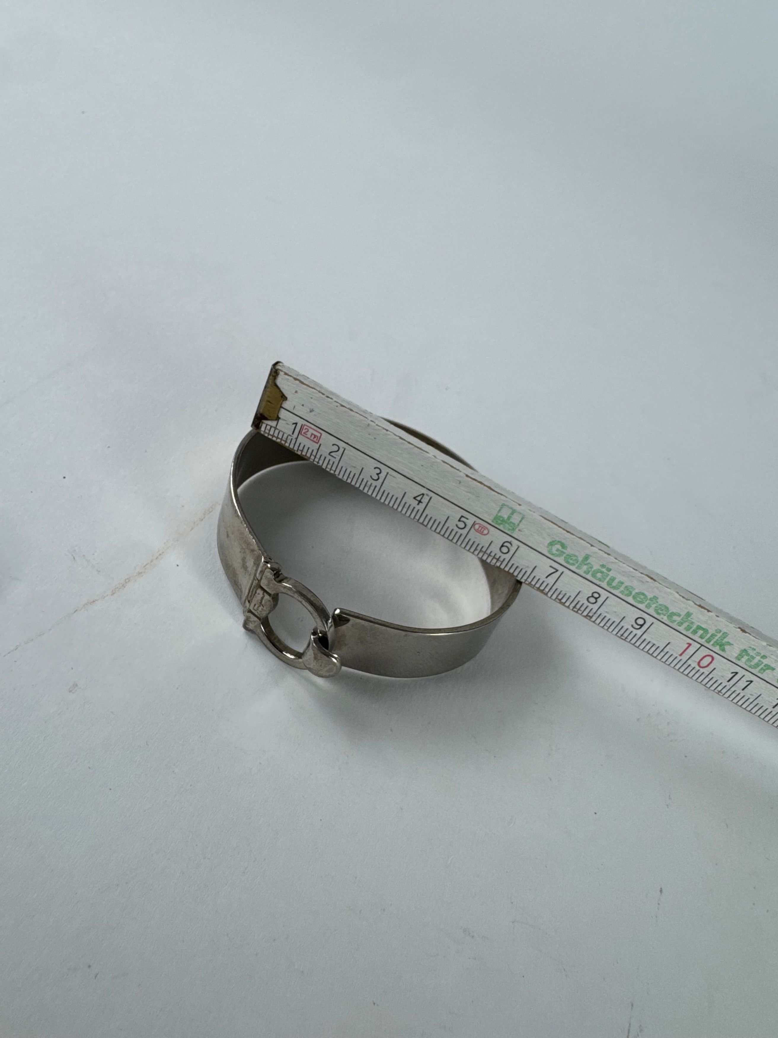 Salvatore Ferragamo Vintage Metal Bracelet Silver Size ONE SIZE - 7 Thumbnail