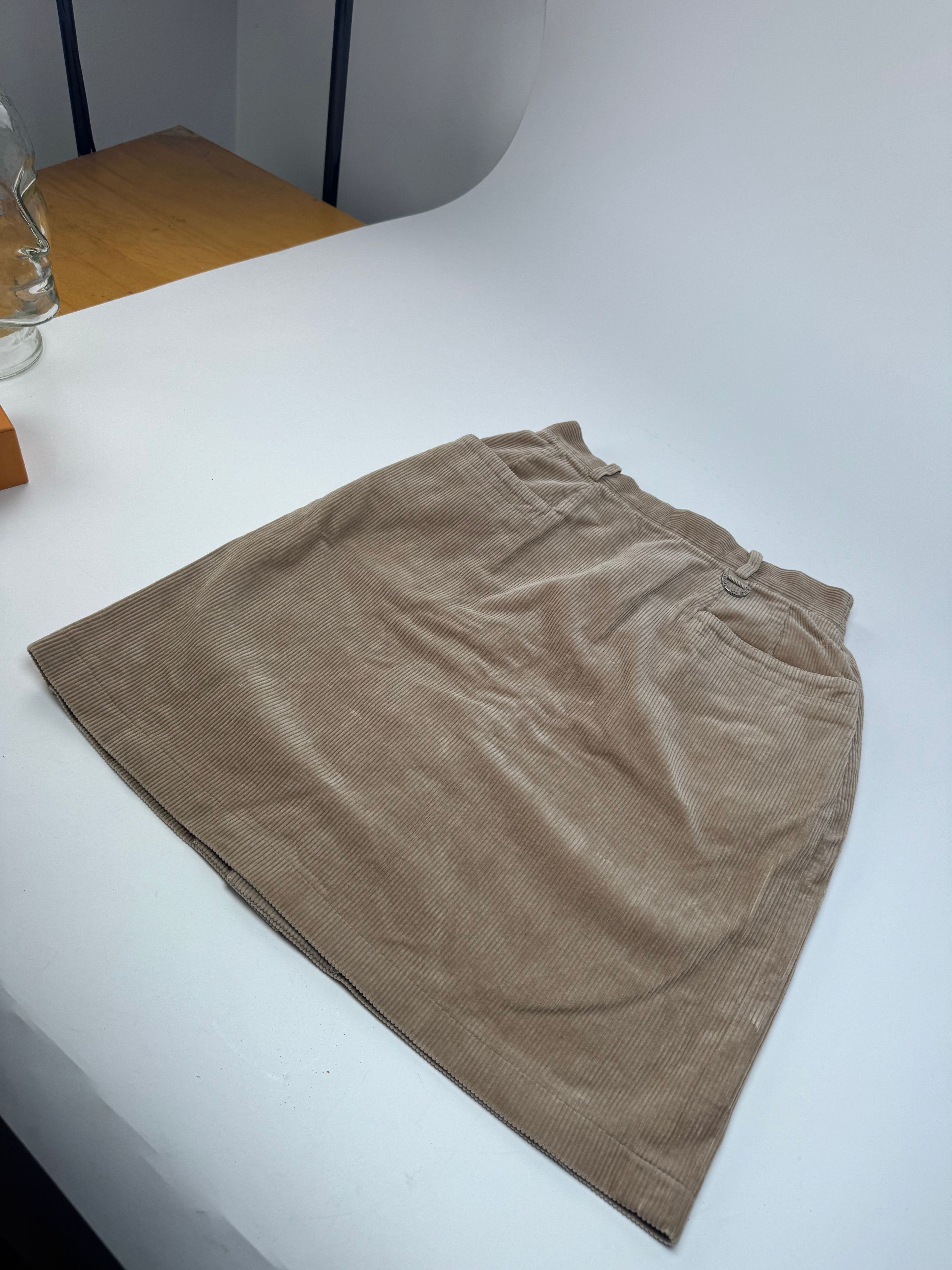 Dior Vintage Cord Skirt Brown M Size 30" / US 8 / IT 44 - 6 Thumbnail