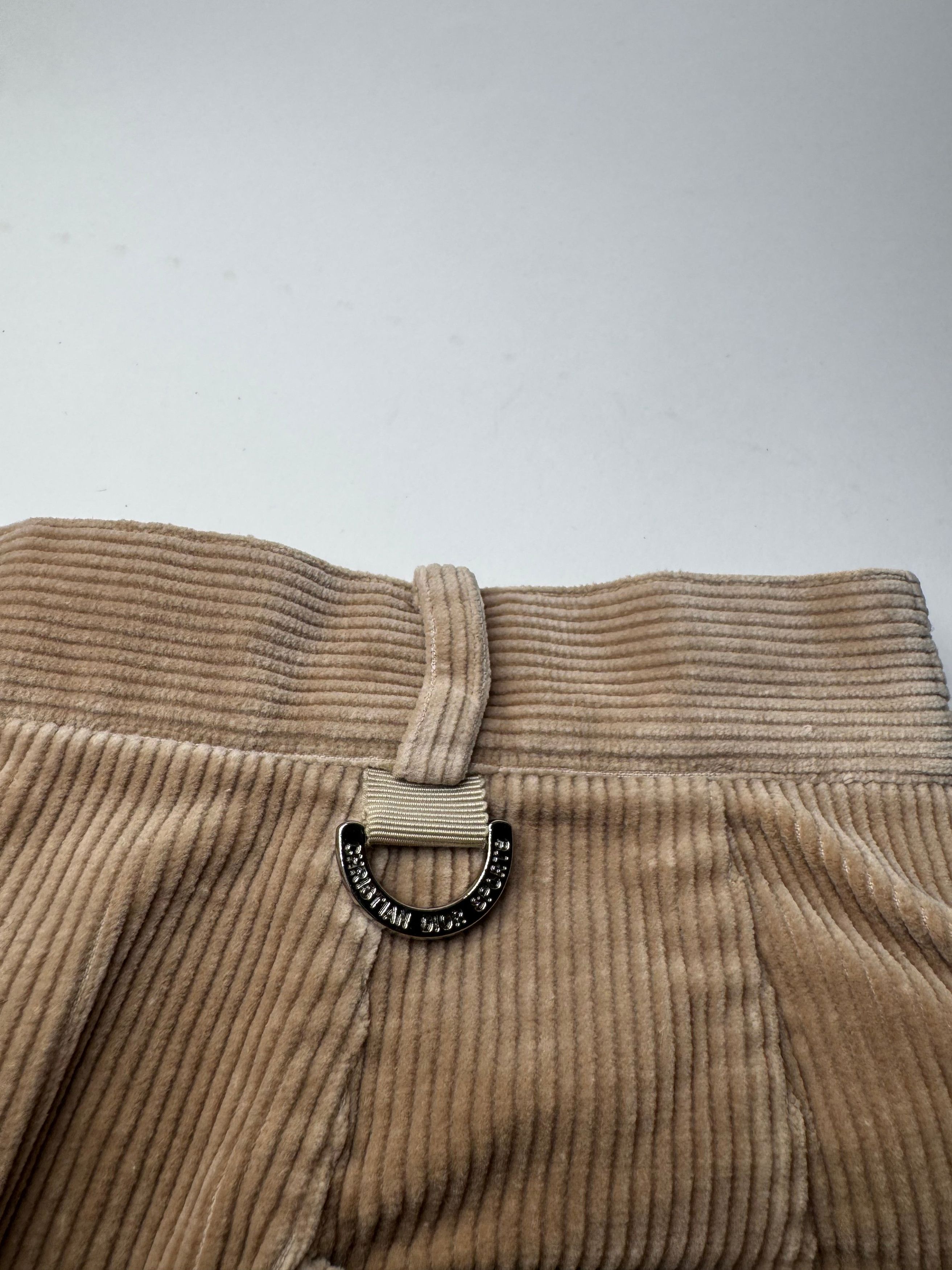 Dior Vintage Cord Skirt Brown M Size 30" / US 8 / IT 44 - 5 Thumbnail