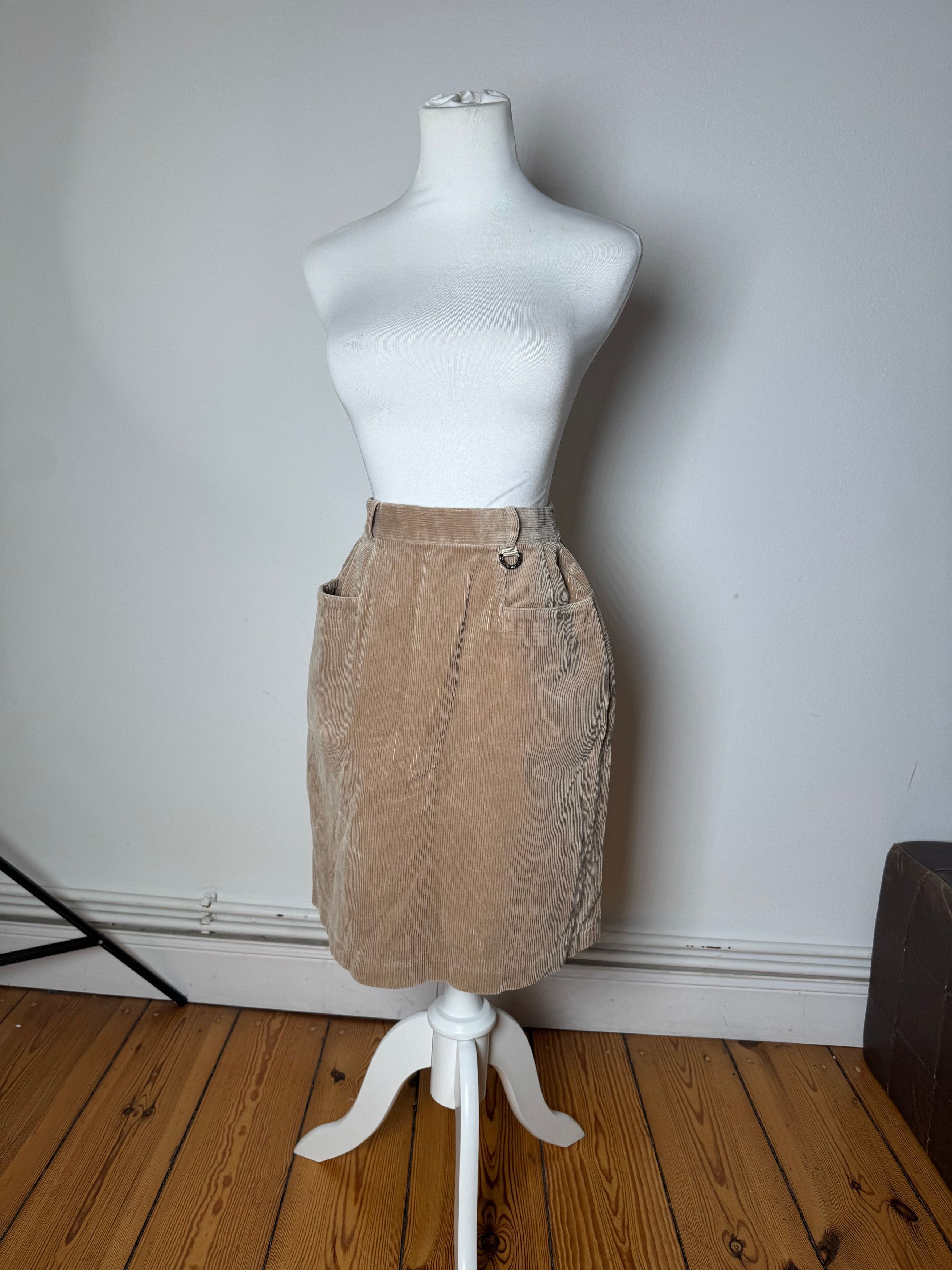 Dior Vintage Cord Skirt Brown M Size 30" / US 8 / IT 44 - 14 Thumbnail