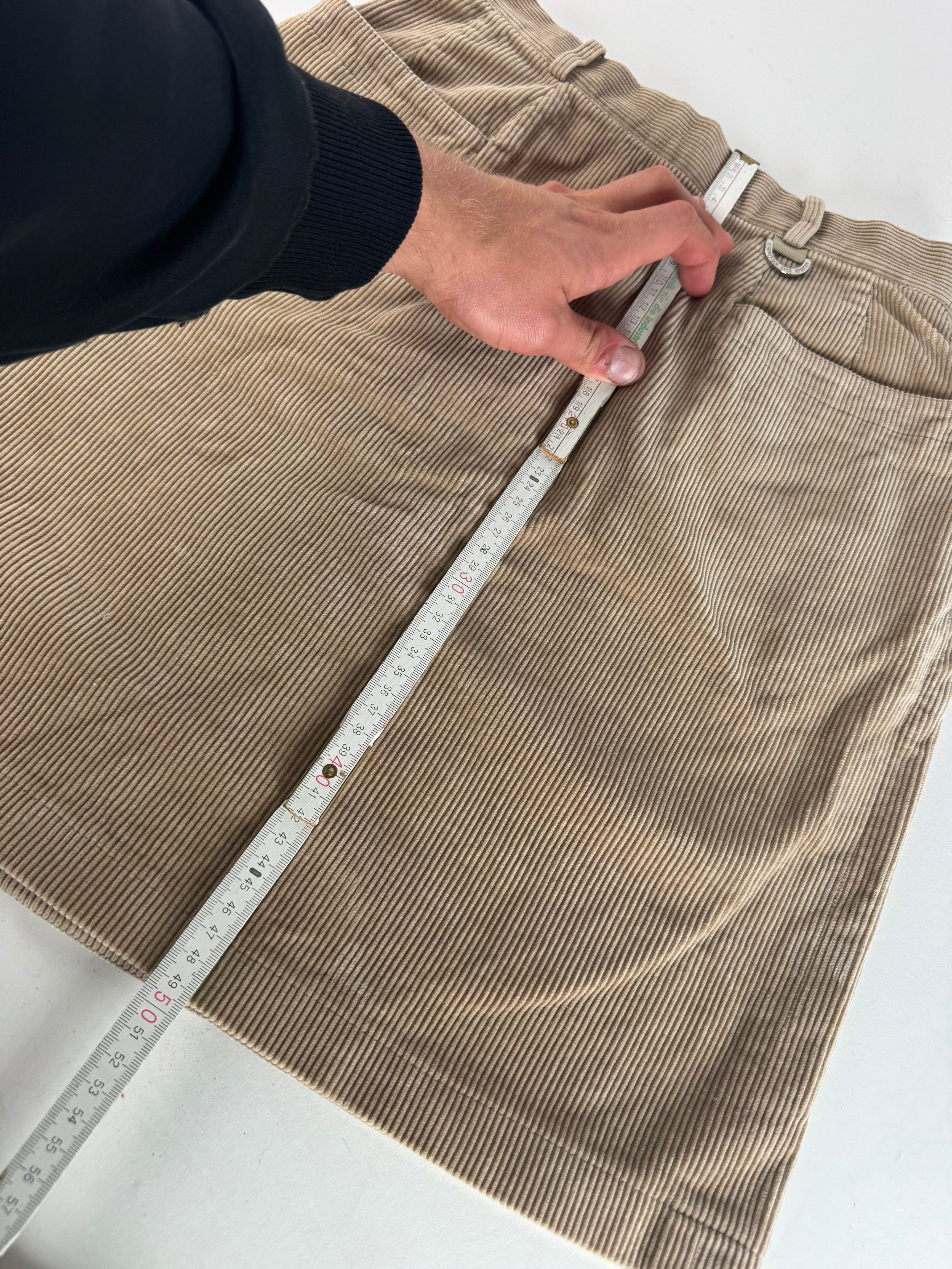 Dior Vintage Cord Skirt Brown M Size 30" / US 8 / IT 44 - 8 Thumbnail