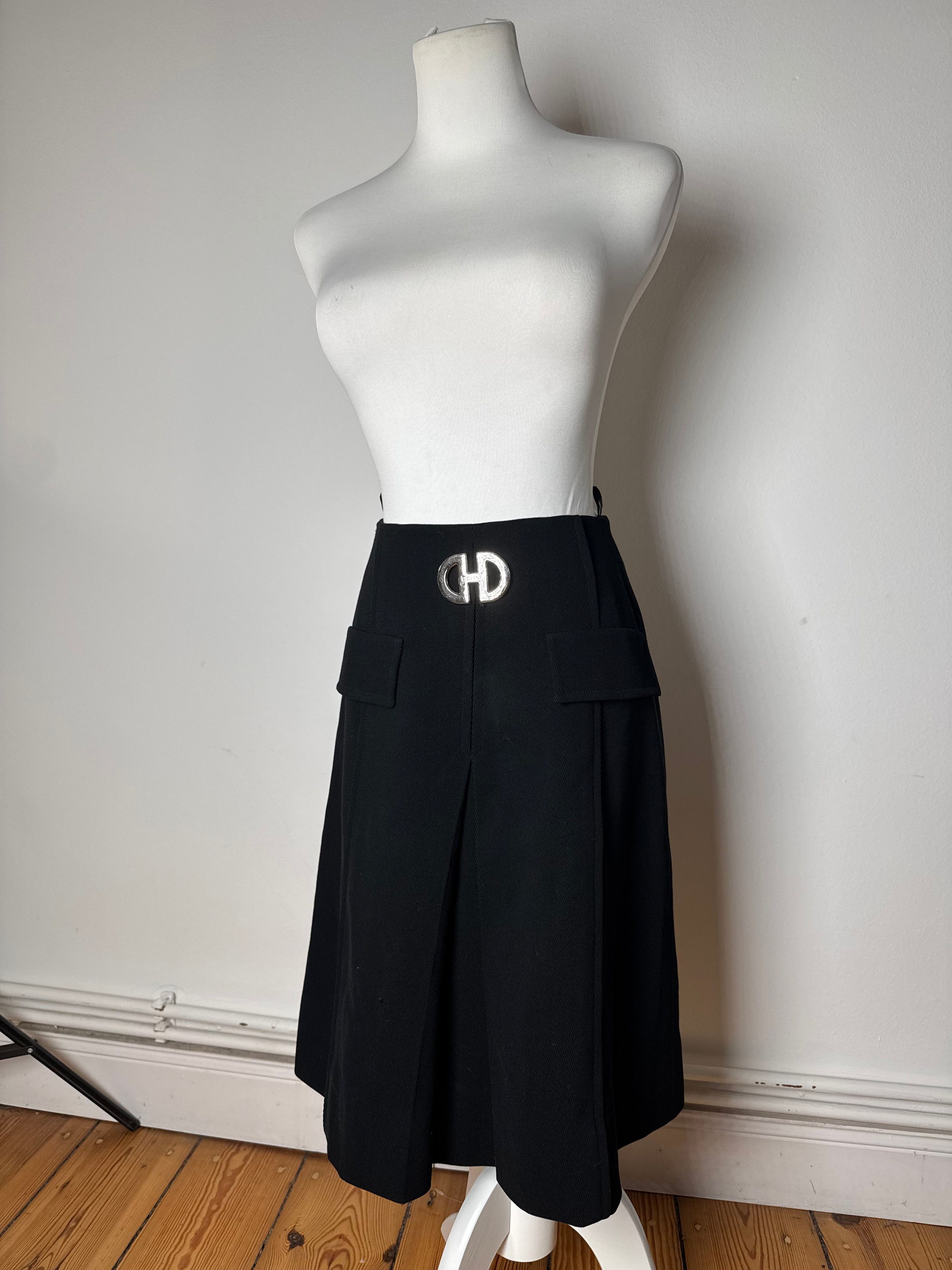 Celine Vintage Paris Skirt Black M Size 27" / US 4 / IT 40 - 14 Thumbnail