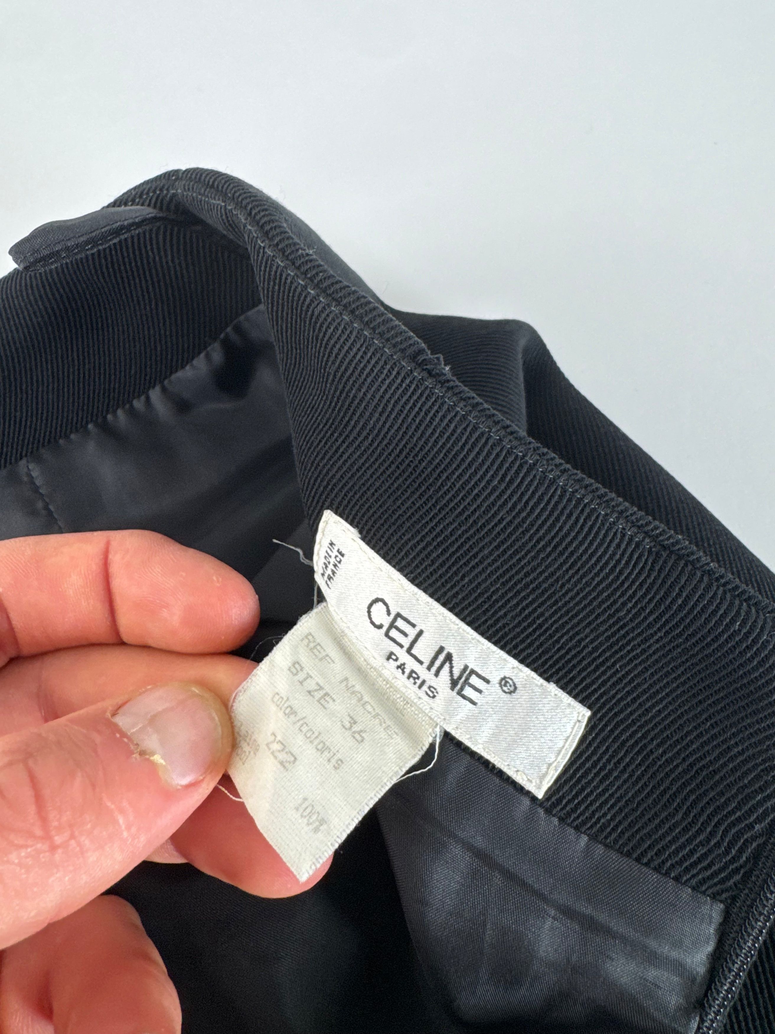 Celine Vintage Paris Skirt Black M Size 27" / US 4 / IT 40 - 12 Thumbnail