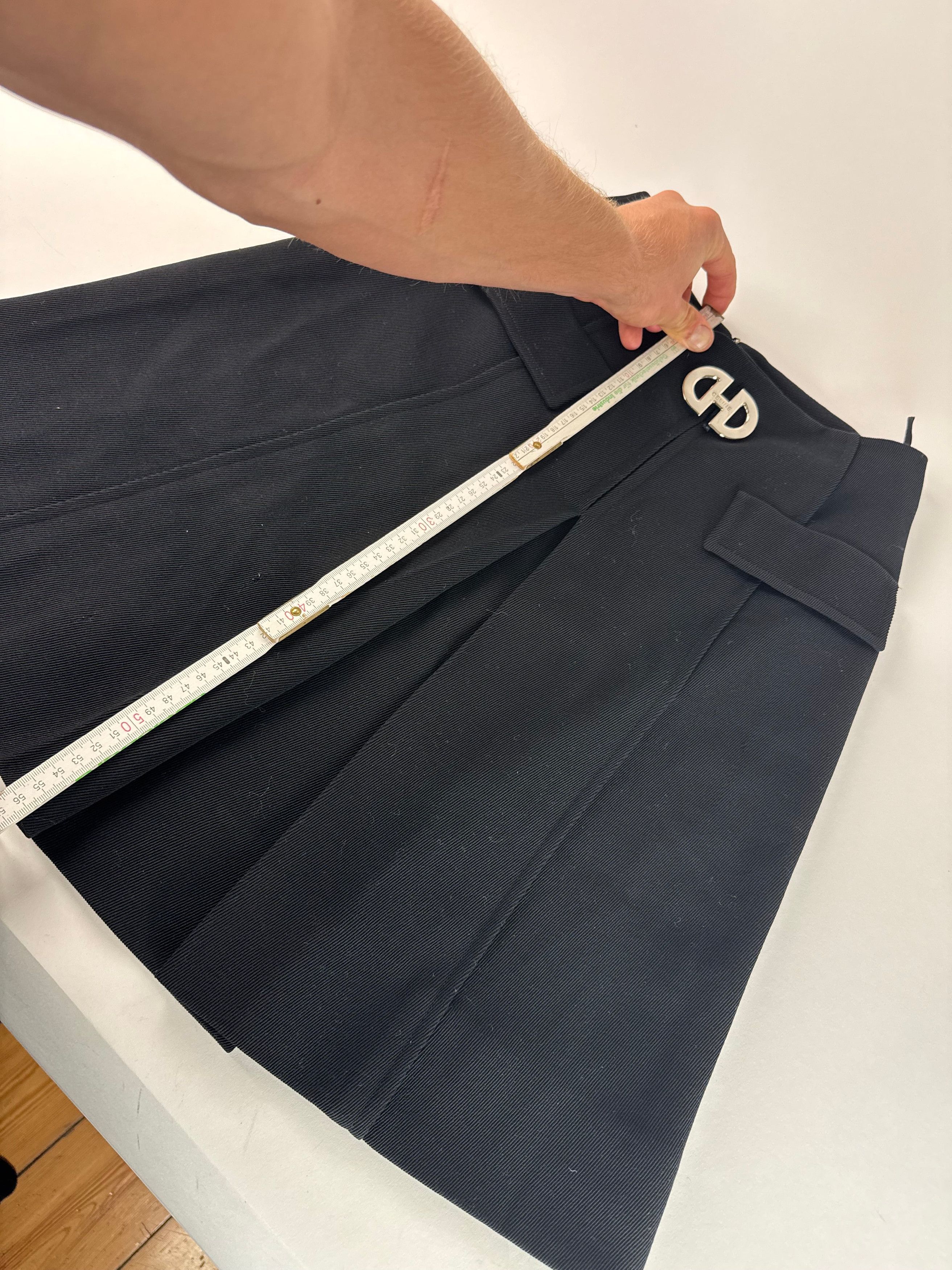 Celine Vintage Paris Skirt Black M Size 27" / US 4 / IT 40 - 8 Thumbnail