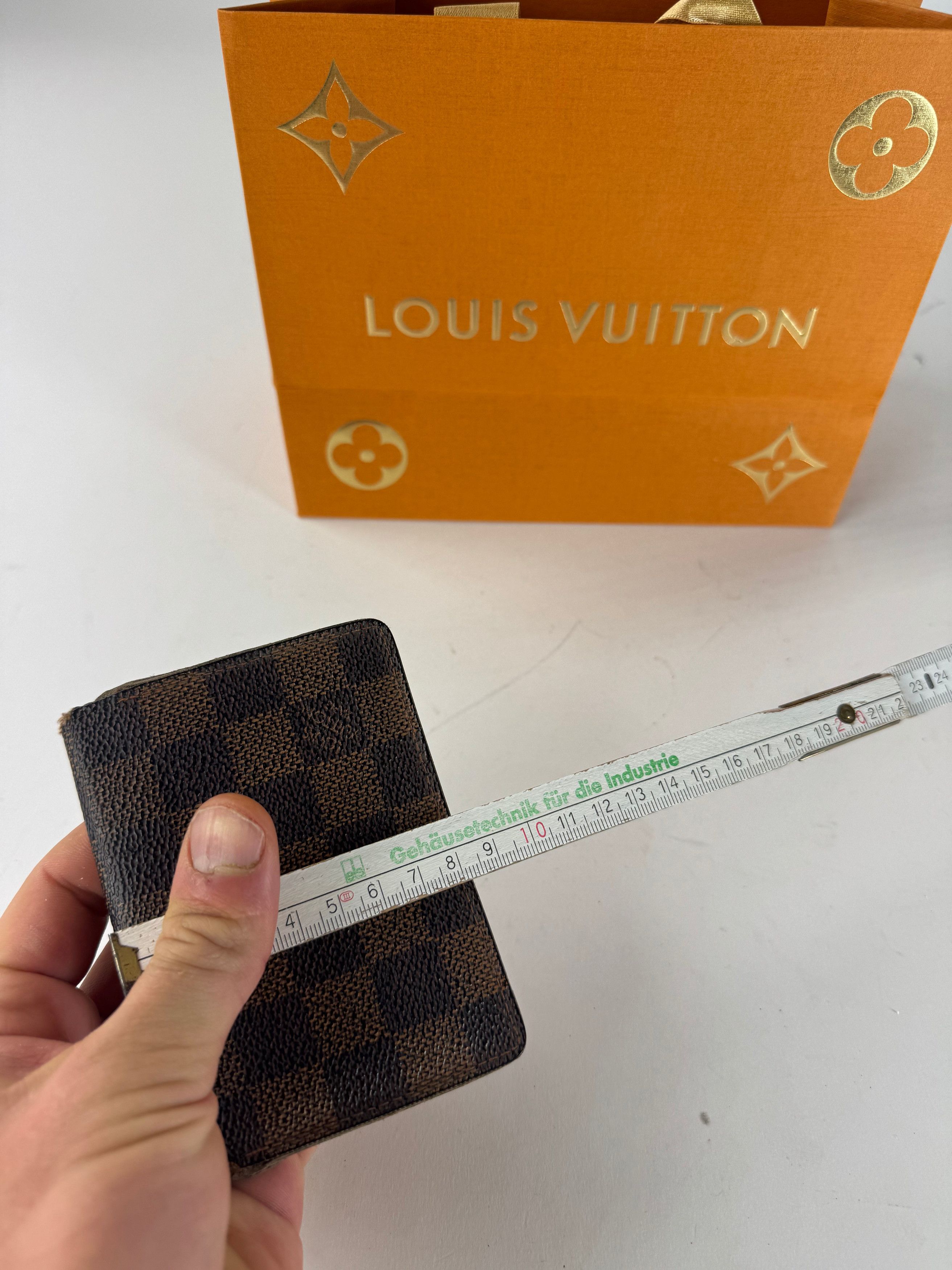 Louis Vuitton Vintage Leather Damier Monogram Card Holder Brown Size ONE SIZE - 10 Thumbnail