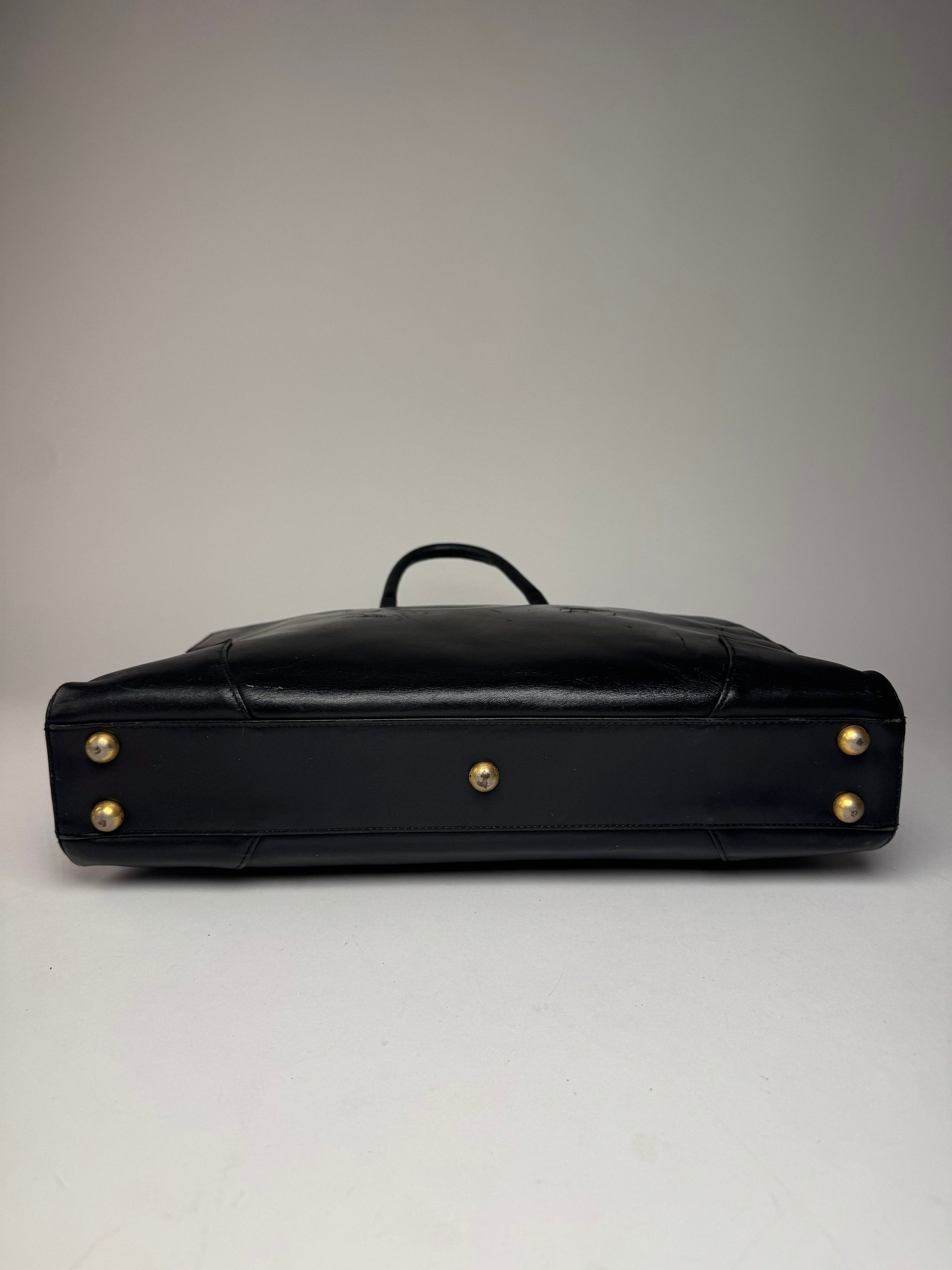 Vivienne Westwood Vintage Leather Handbag Black Size ONE SIZE - 12 Thumbnail