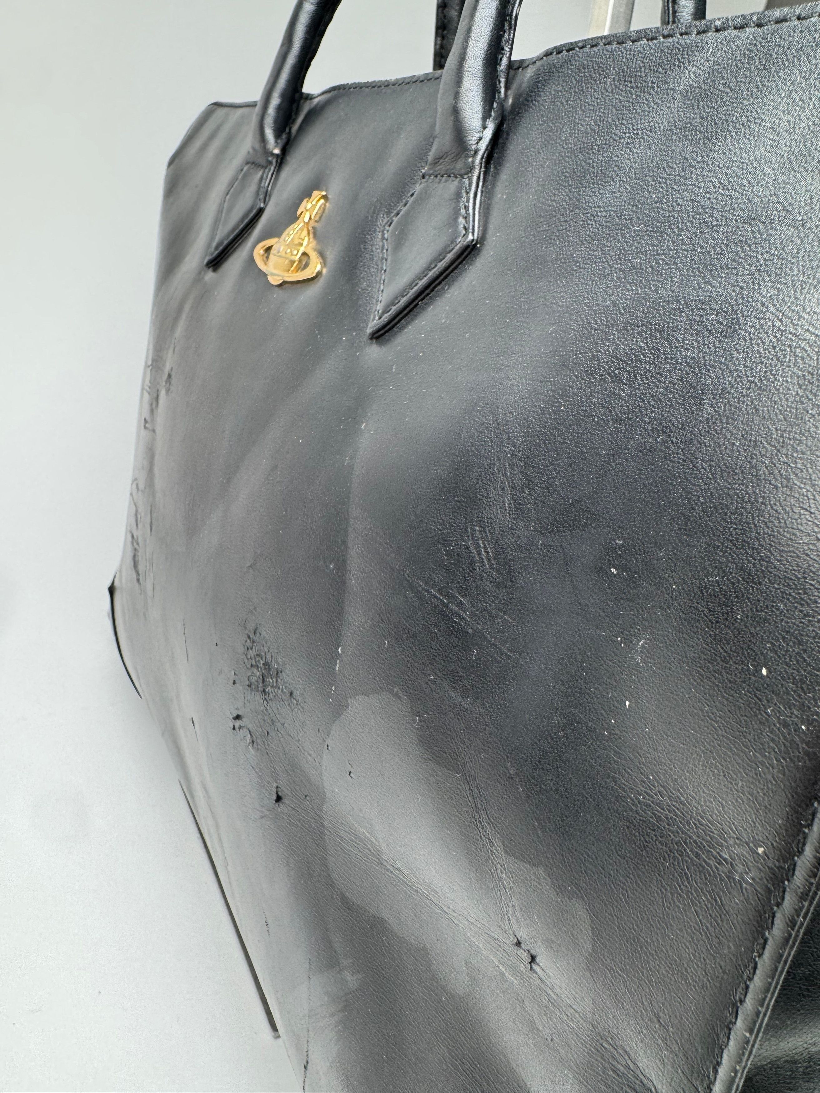 Vivienne Westwood Vintage Leather Handbag Black Size ONE SIZE - 5 Thumbnail