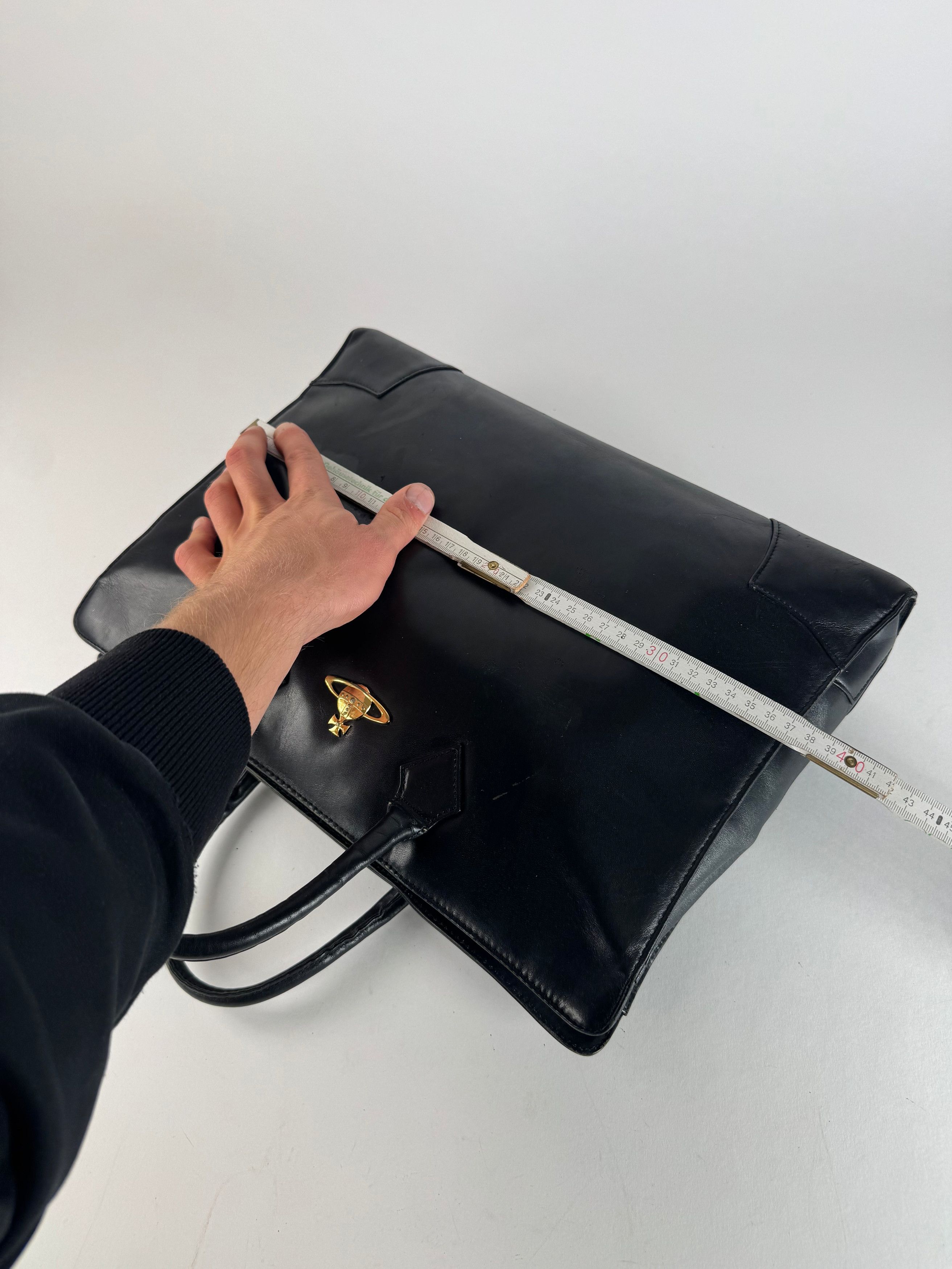 Vivienne Westwood Vintage Leather Handbag Black Size ONE SIZE - 10 Thumbnail