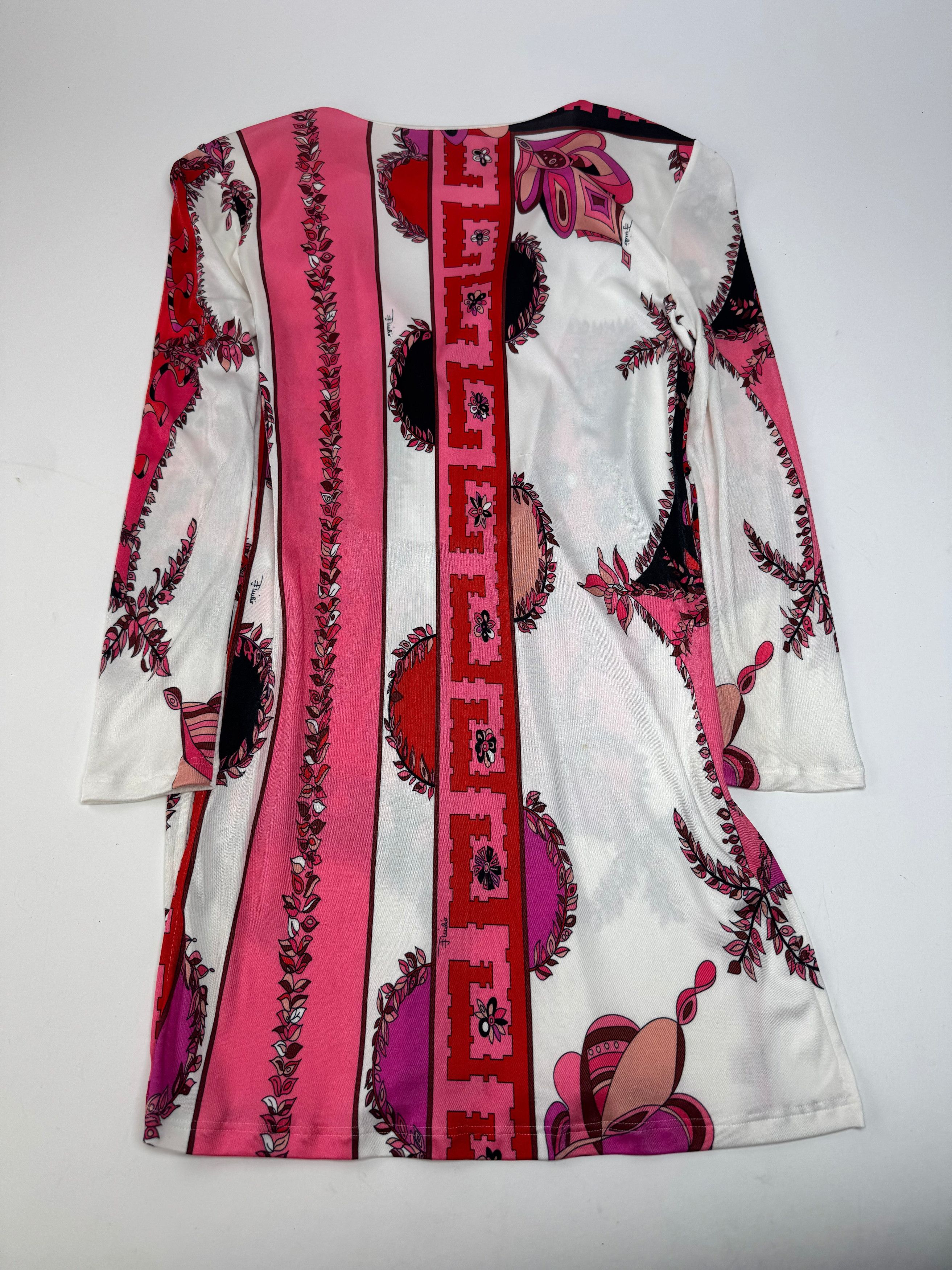 Emilio Pucci Vintage Abstract Dress / Top Red White XS Size XS / US 0-2 / IT 36-38 - 7 Thumbnail