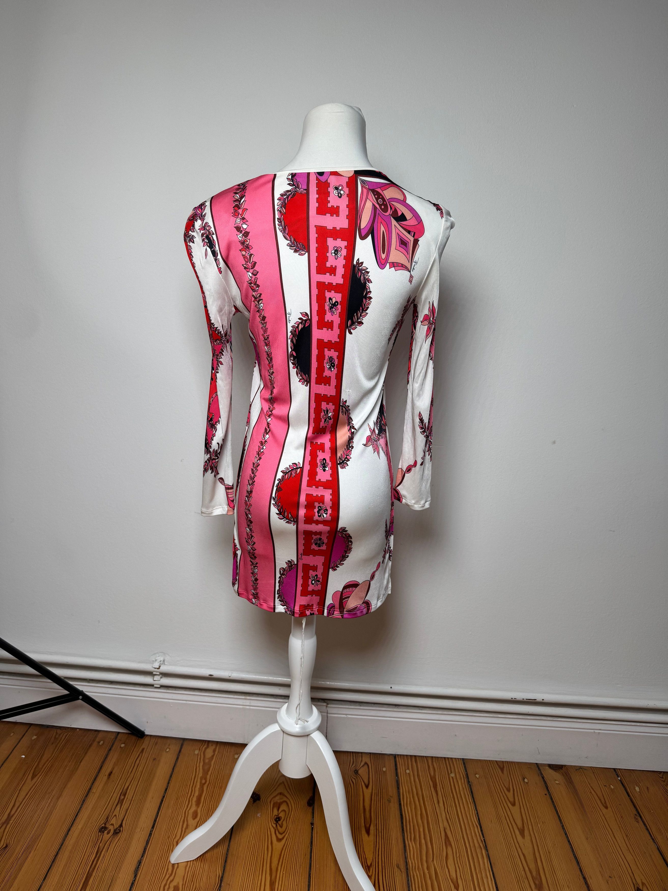 Emilio Pucci Vintage Abstract Dress / Top Red White XS Size XS / US 0-2 / IT 36-38 - 3 Thumbnail