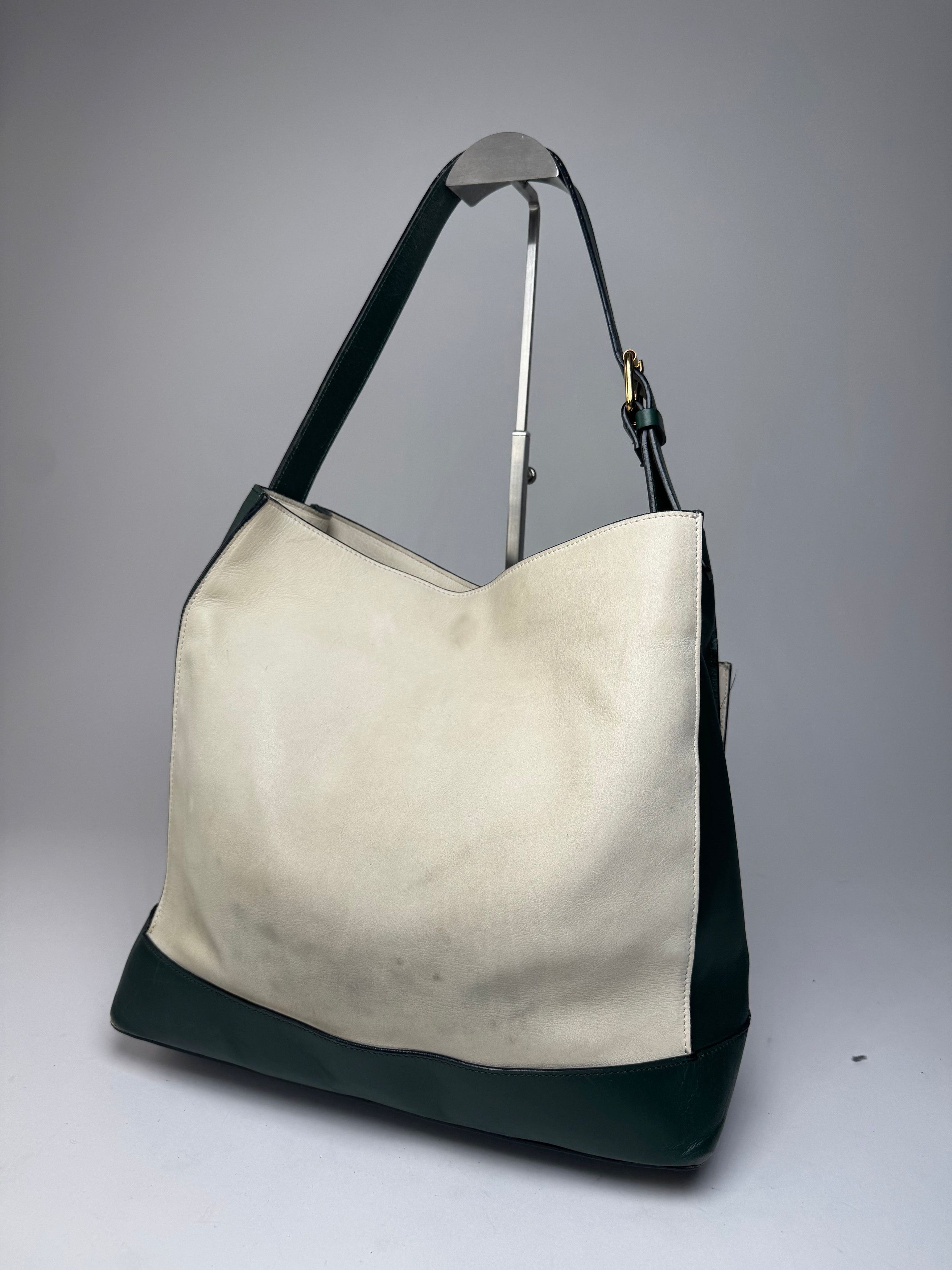 Marni Vintage Leather Bag White Green Size ONE SIZE - 2 Thumbnail