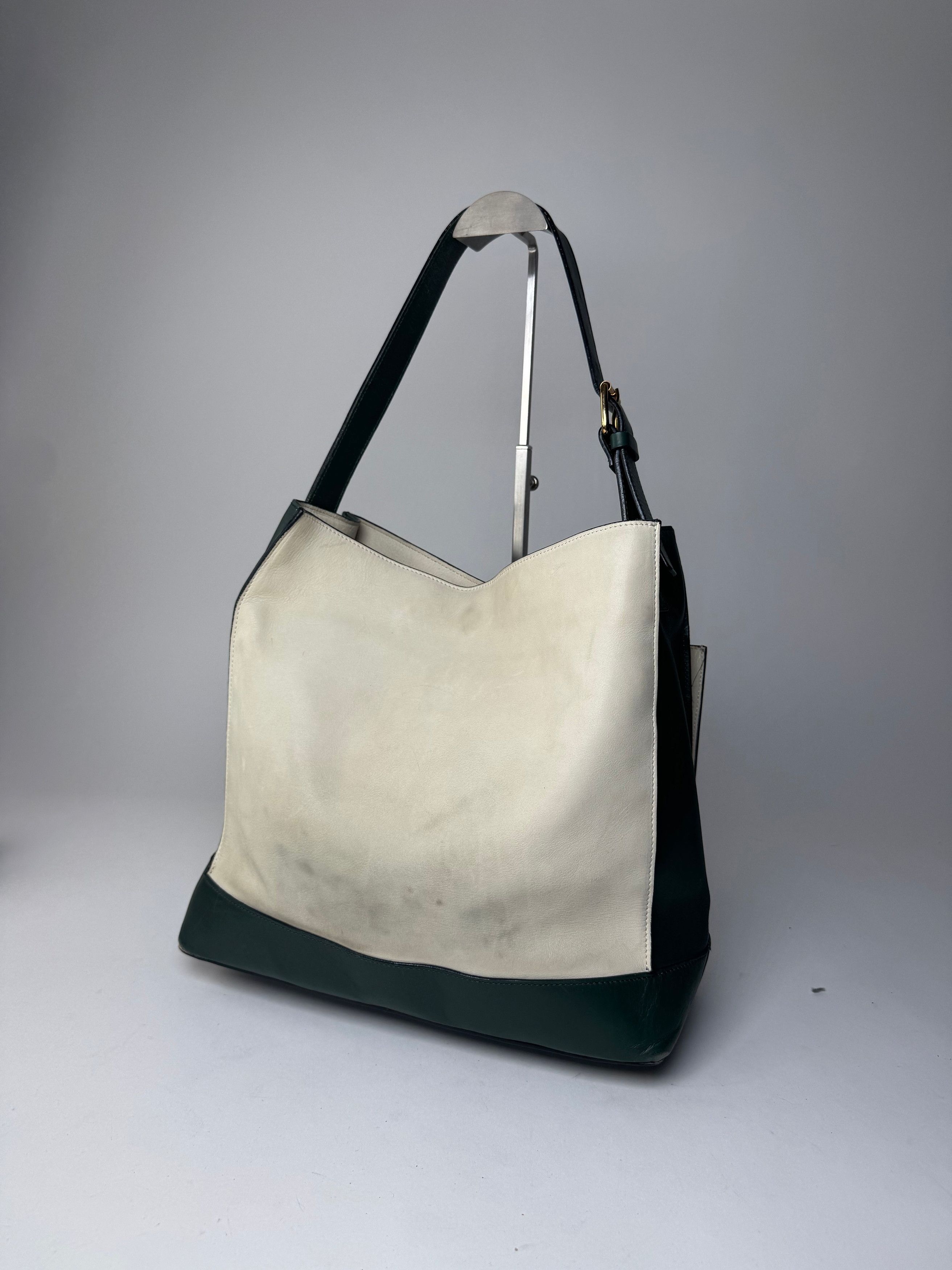Marni Vintage Leather Bag White Green Size ONE SIZE - 8 Thumbnail