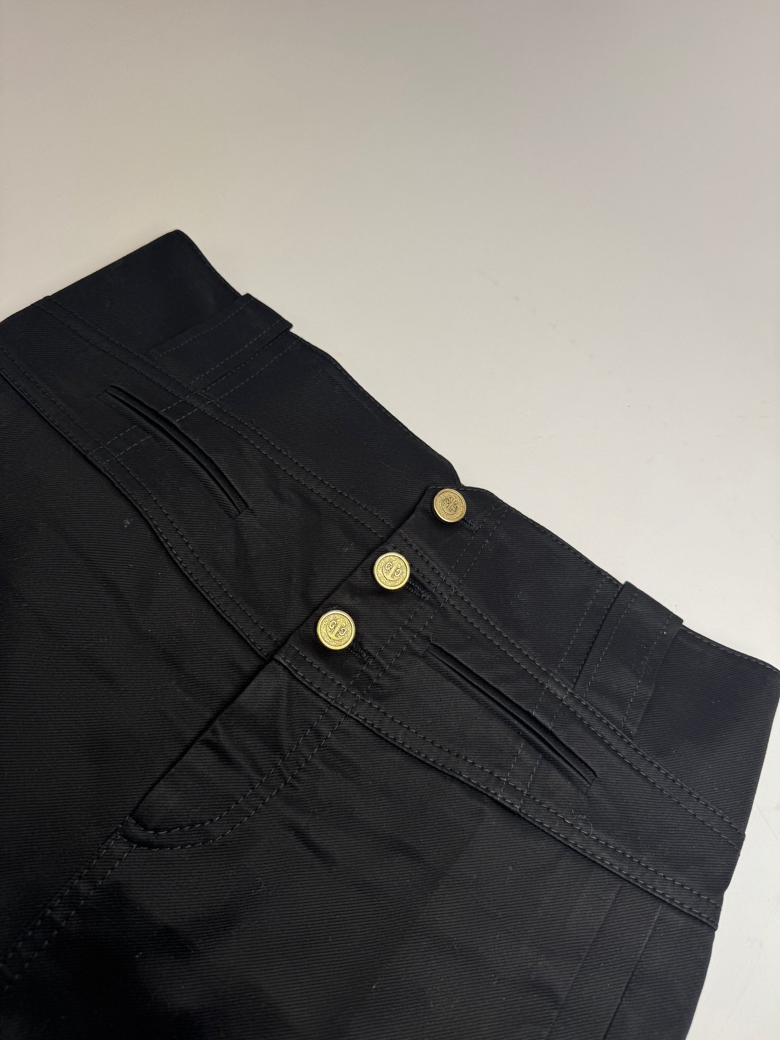 Gucci Vintage Denim Skirt Black Skirt 40/L Size 28" / US 6 / IT 42 - 5 Thumbnail