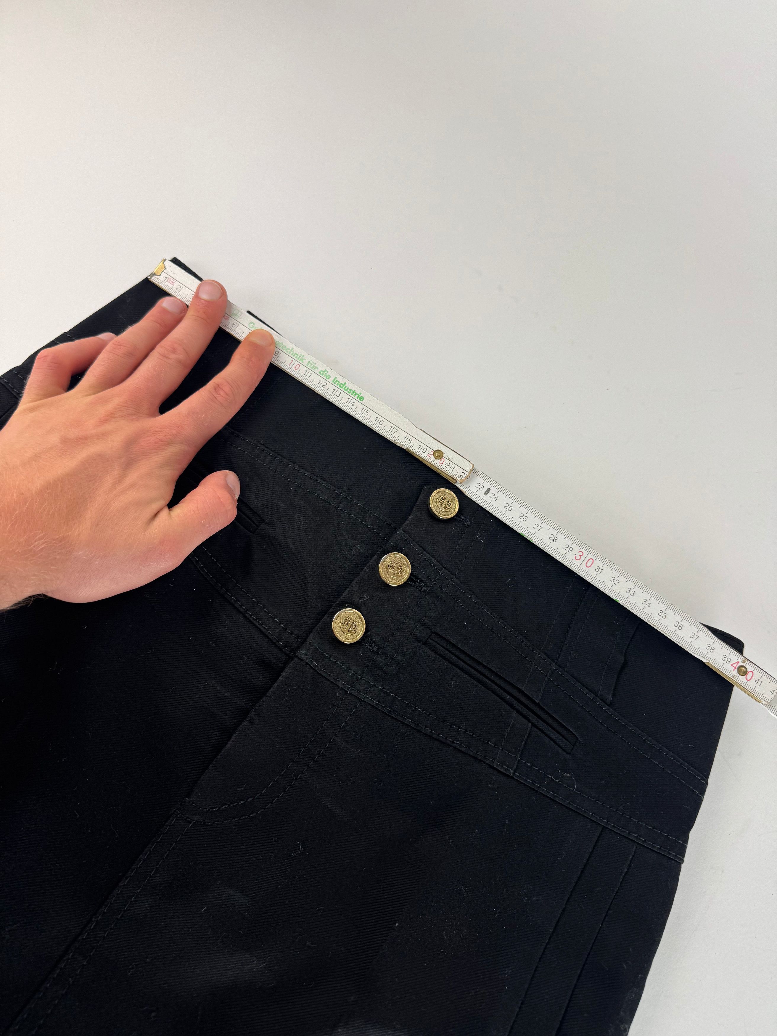 Gucci Vintage Denim Skirt Black Skirt 40/L Size 28" / US 6 / IT 42 - 6 Thumbnail