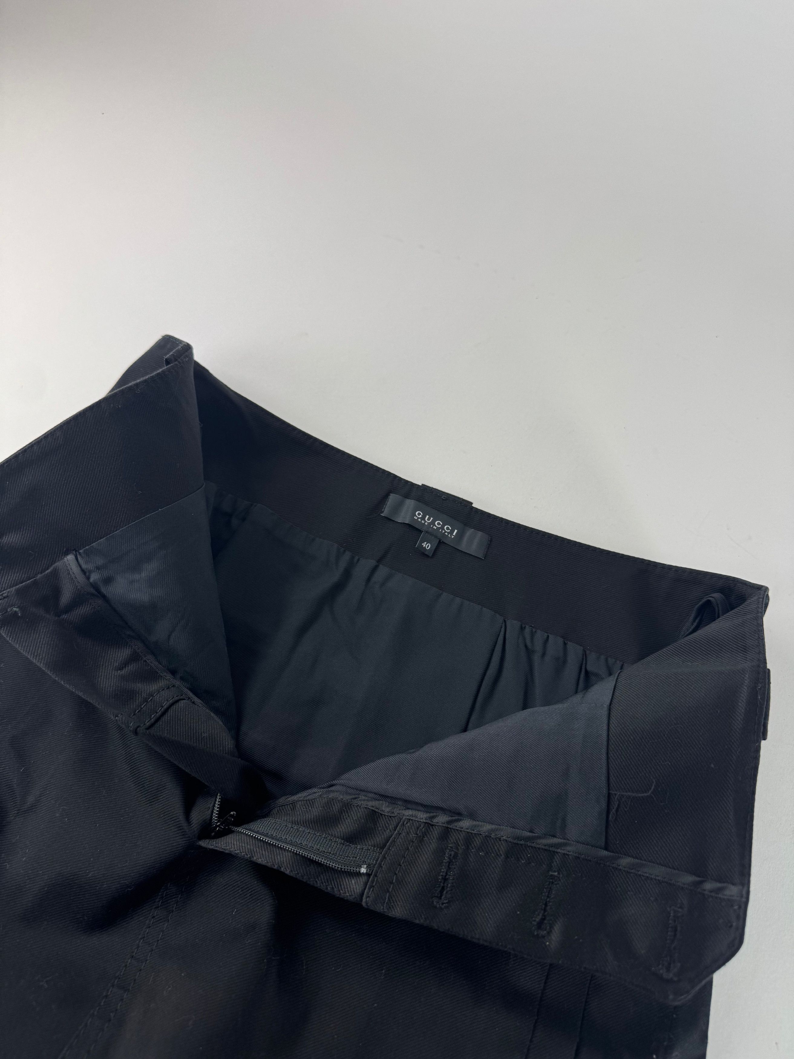 Gucci Vintage Denim Skirt Black Skirt 40/L Size 28" / US 6 / IT 42 - 9 Thumbnail
