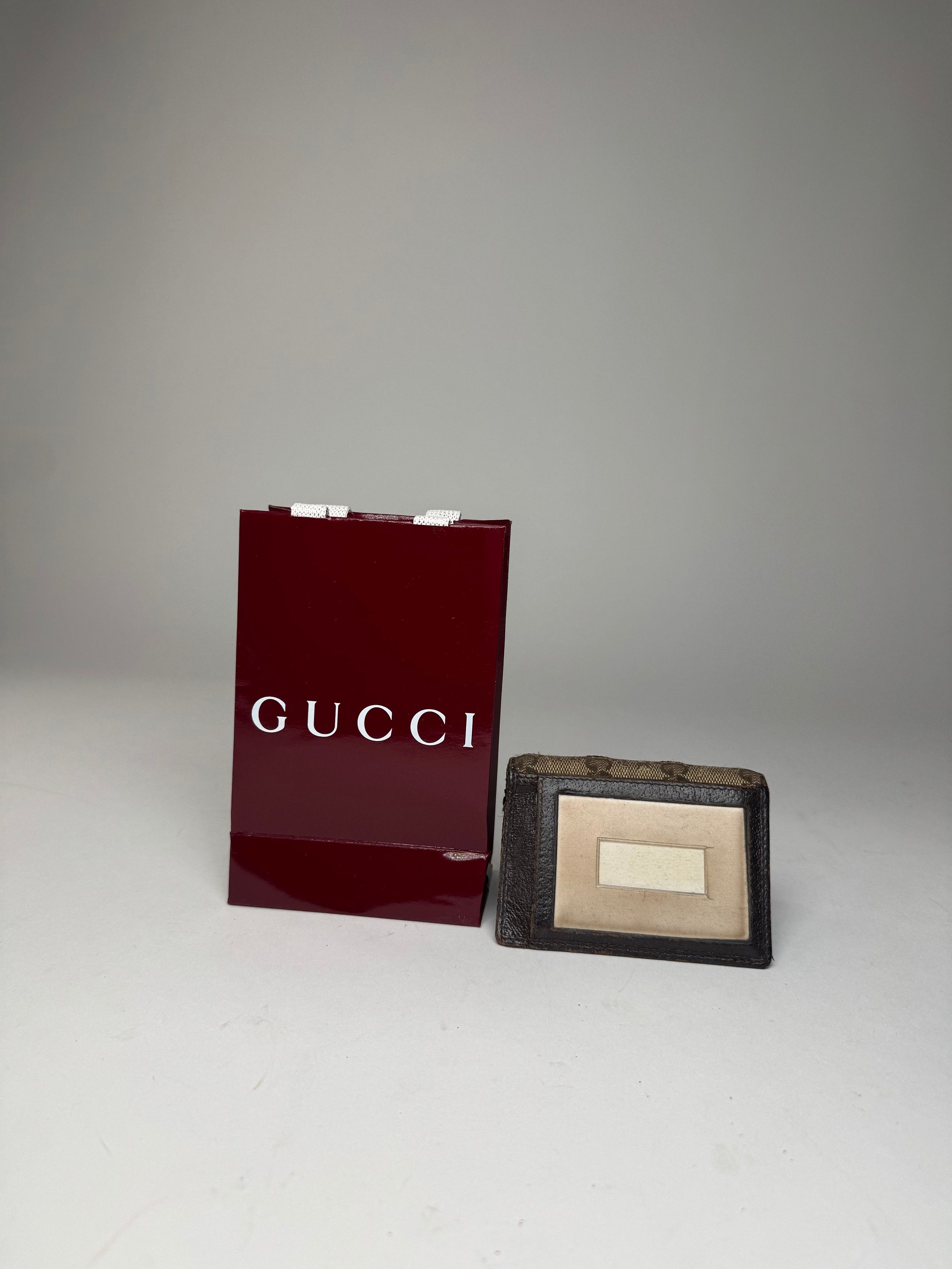 Gucci Vintage Monogram Card Holder Beige Brown Size ONE SIZE - 8 Thumbnail