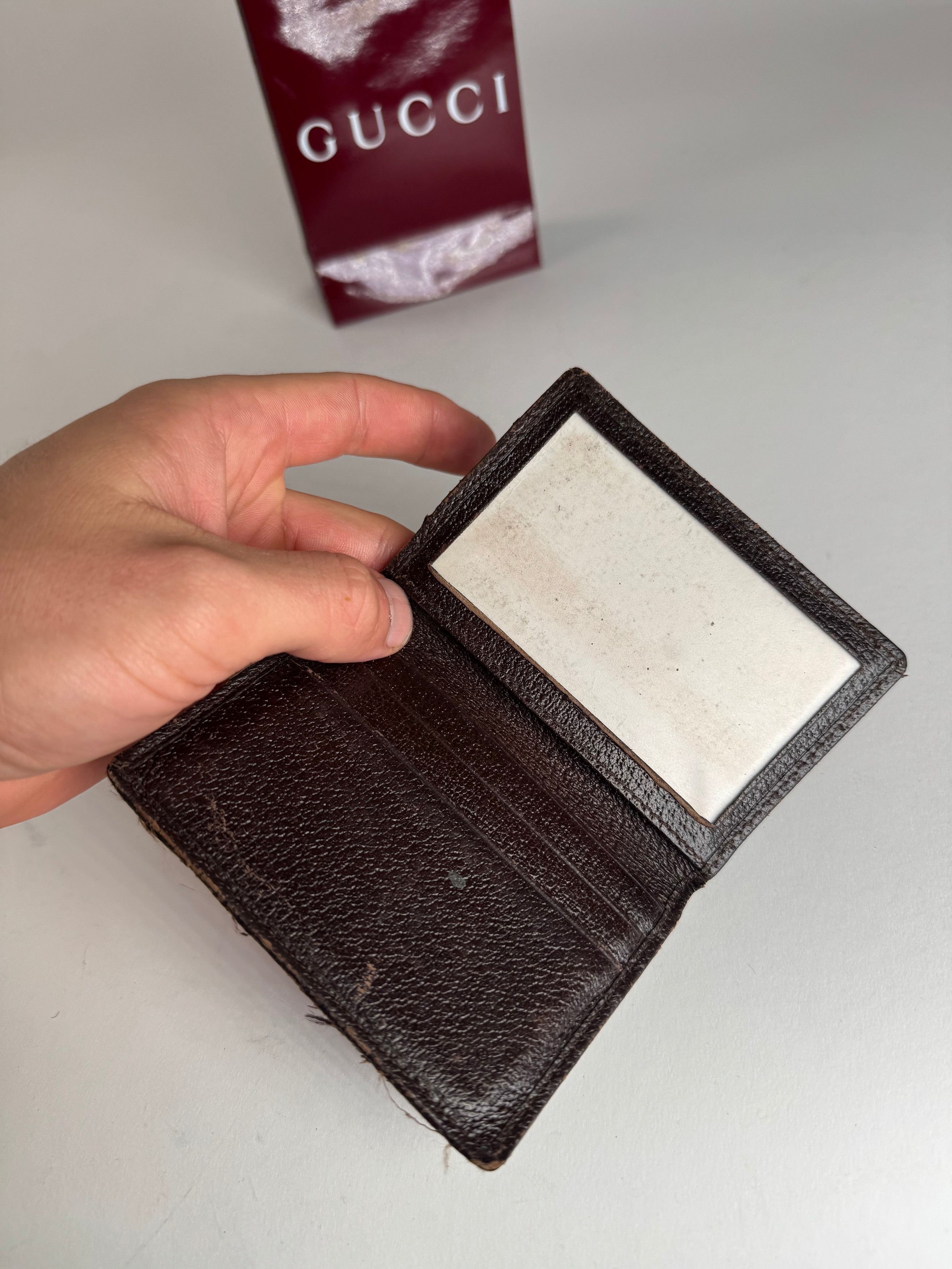 Gucci Vintage Monogram Card Holder Beige Brown Size ONE SIZE - 4 Thumbnail