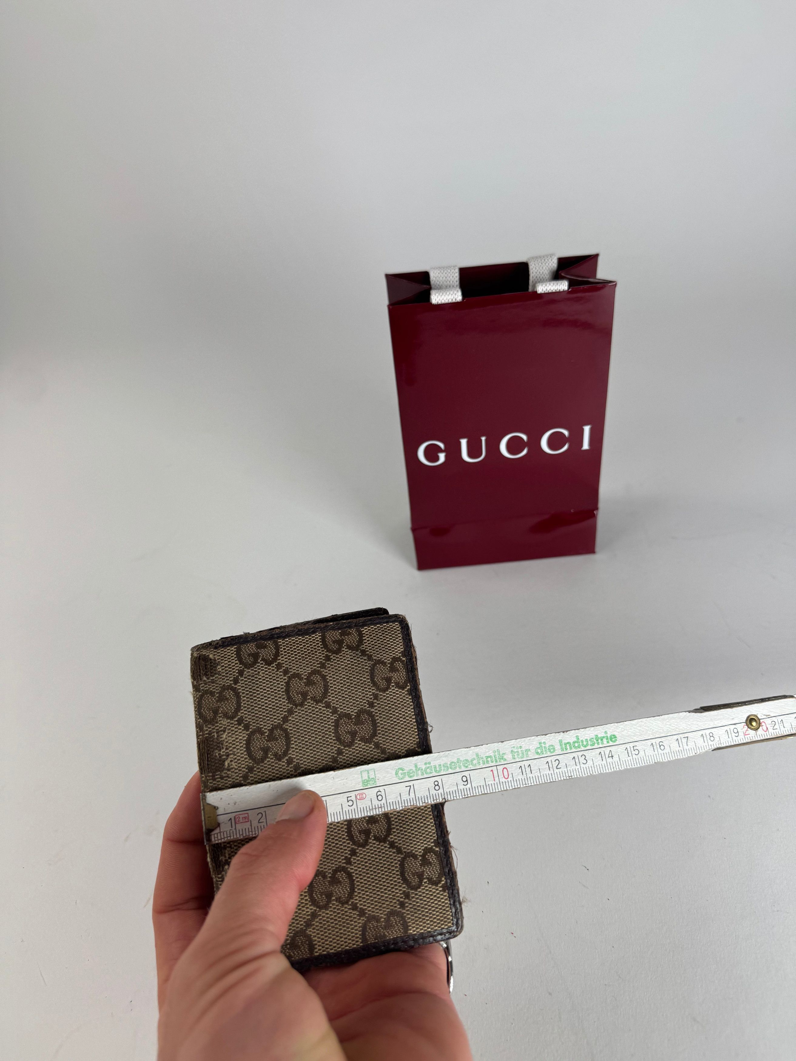 Gucci Vintage Monogram Card Holder Beige Brown Size ONE SIZE - 10 Thumbnail