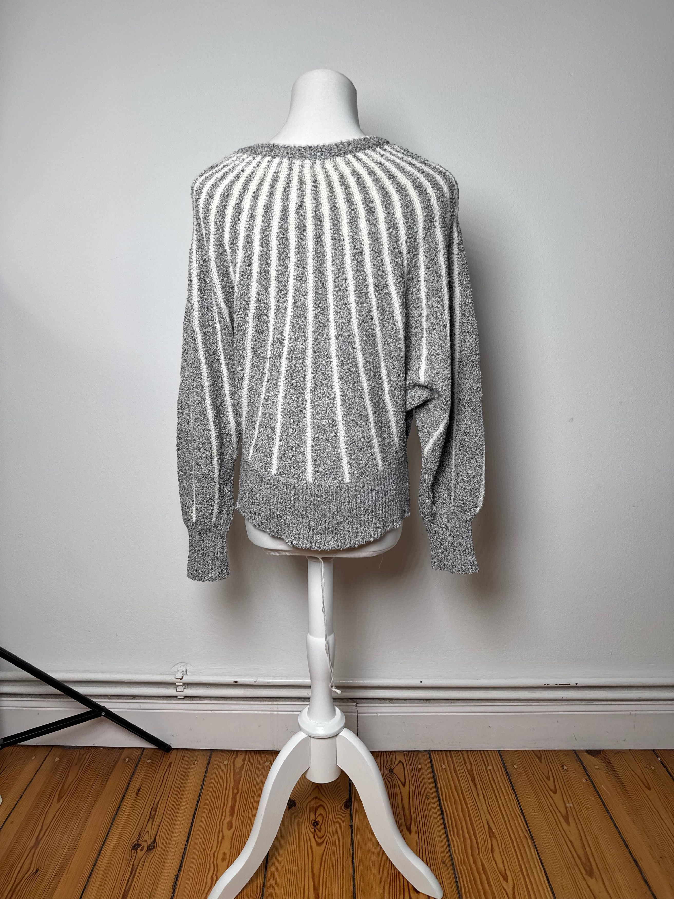 Other Vintage Mariea Kim Crewneck Sweater Grey/White/Black M Size M / US 6-8 / IT 42-44 - 4 Thumbnail